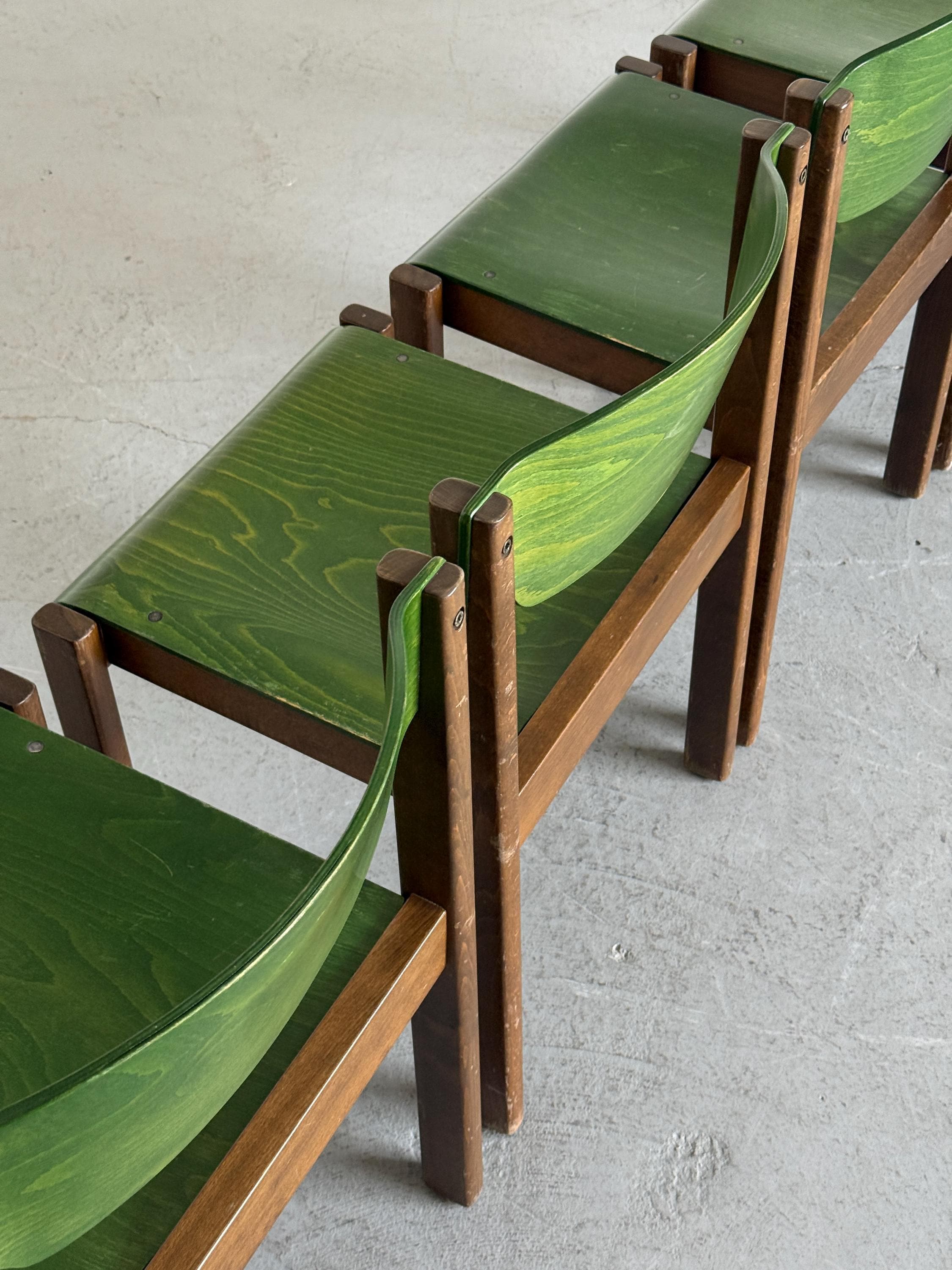 Mid-Century Stacking Chairs by Kusch + Co