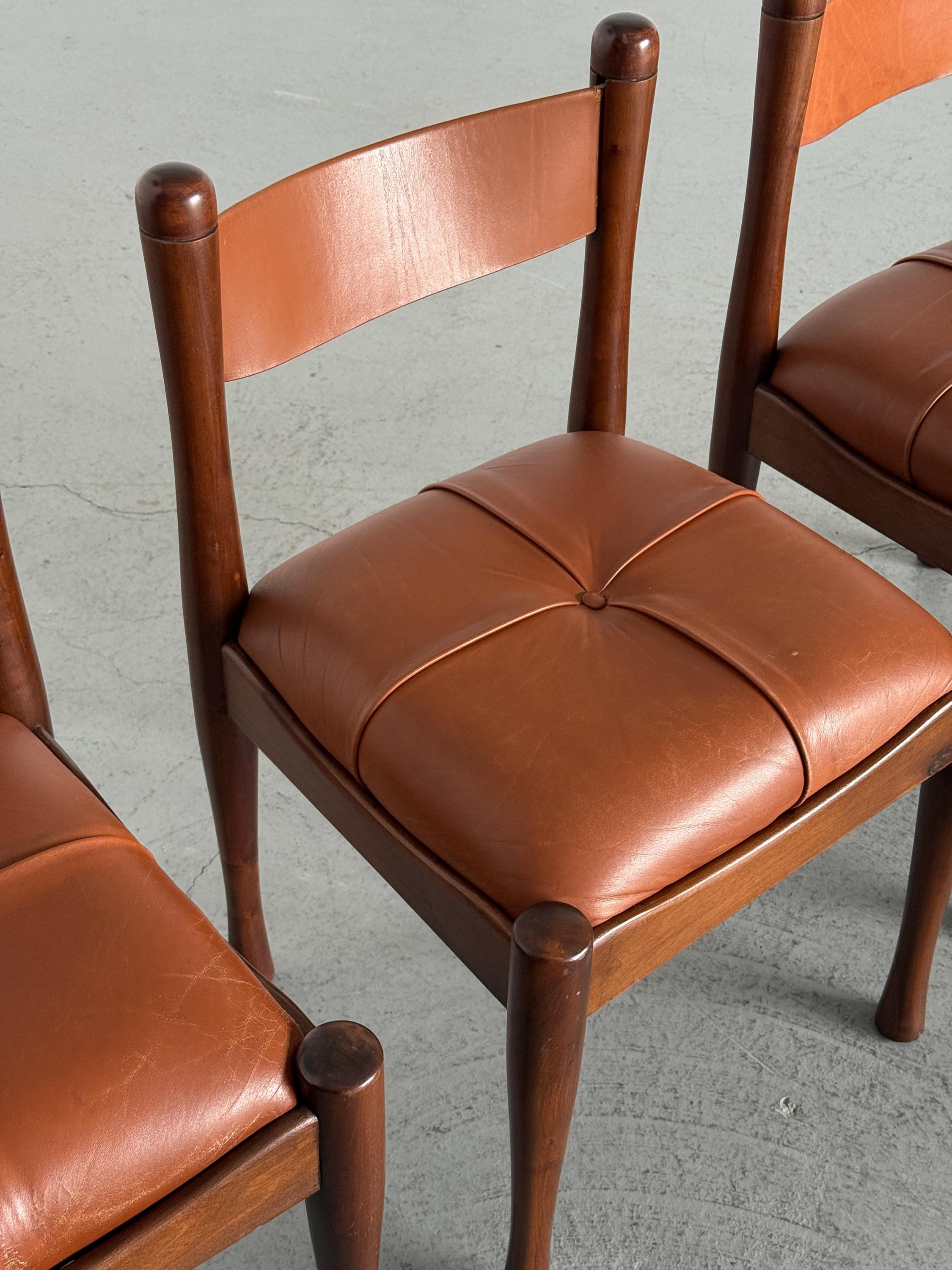 ‘Model 620’ Dining Chairs by Silvio Coppola for Bernini