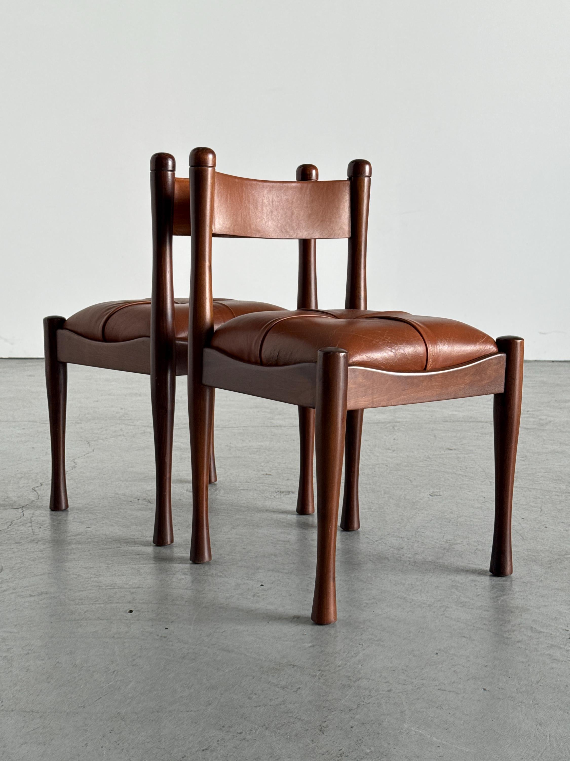 ‘Model 620’ Dining Chairs by Silvio Coppola for Bernini