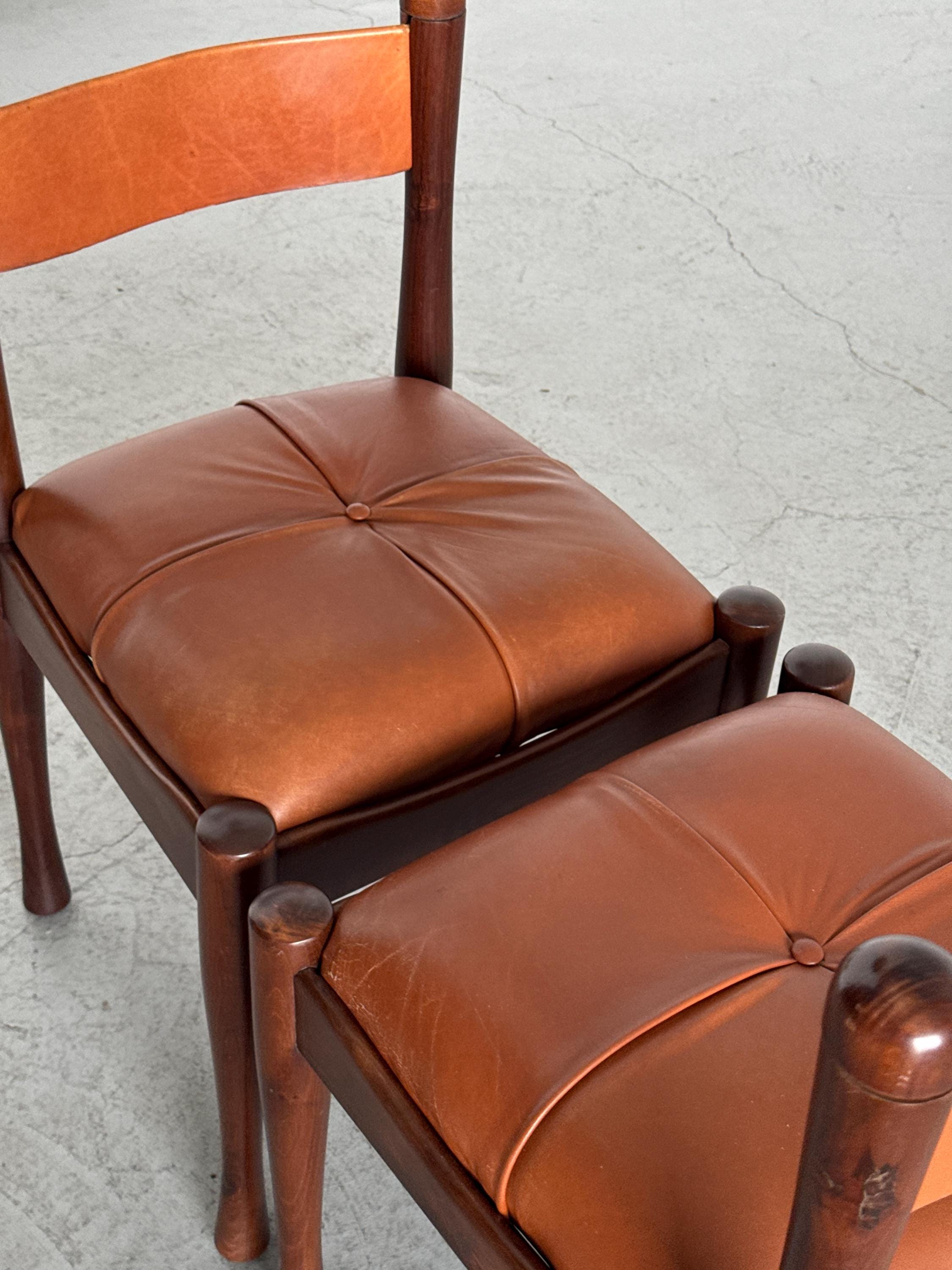 ‘Model 620’ Dining Chairs by Silvio Coppola for Bernini