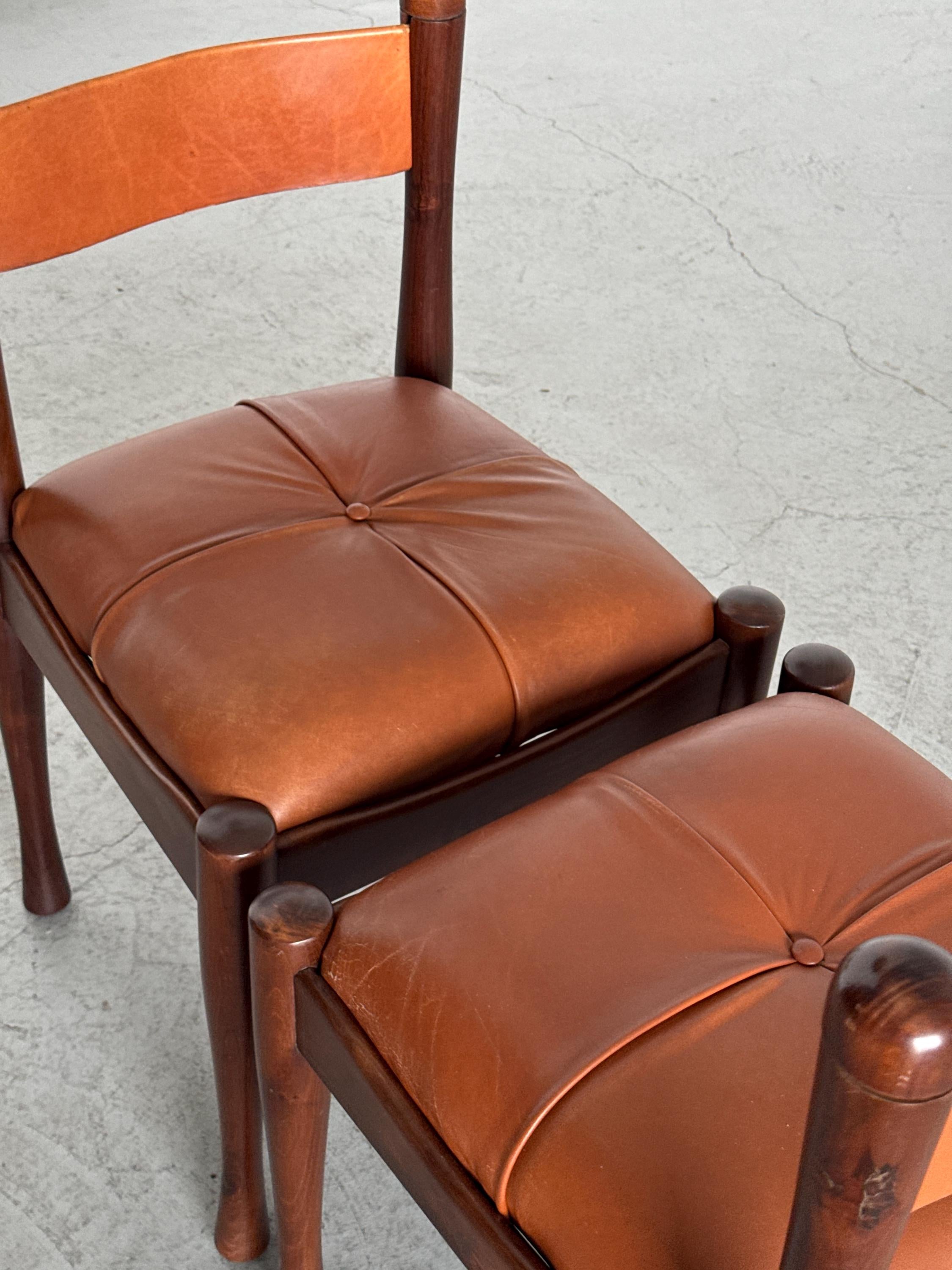 ‘Model 620’ Dining Chairs by Silvio Coppola for Bernini