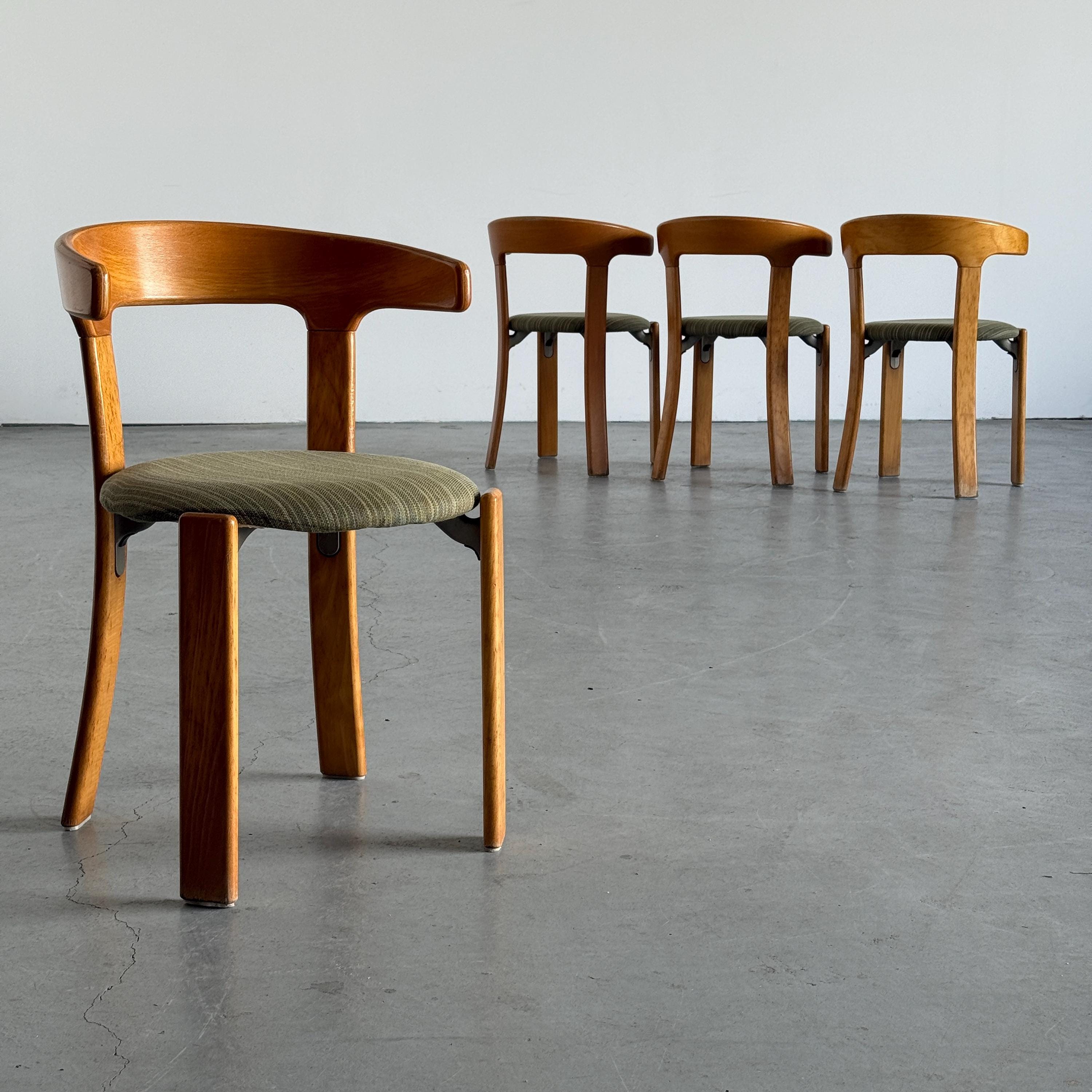 Bruno Rey 'Bull Horn' Dining Chairs for Kusch & Co