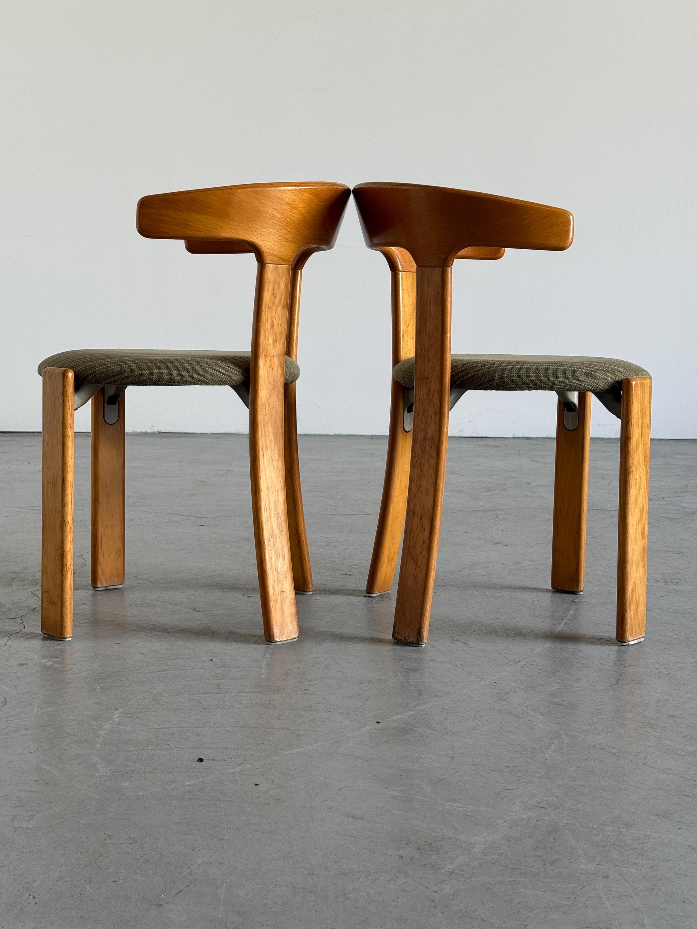 Bruno Rey 'Bull Horn' Dining Chairs for Kusch & Co
