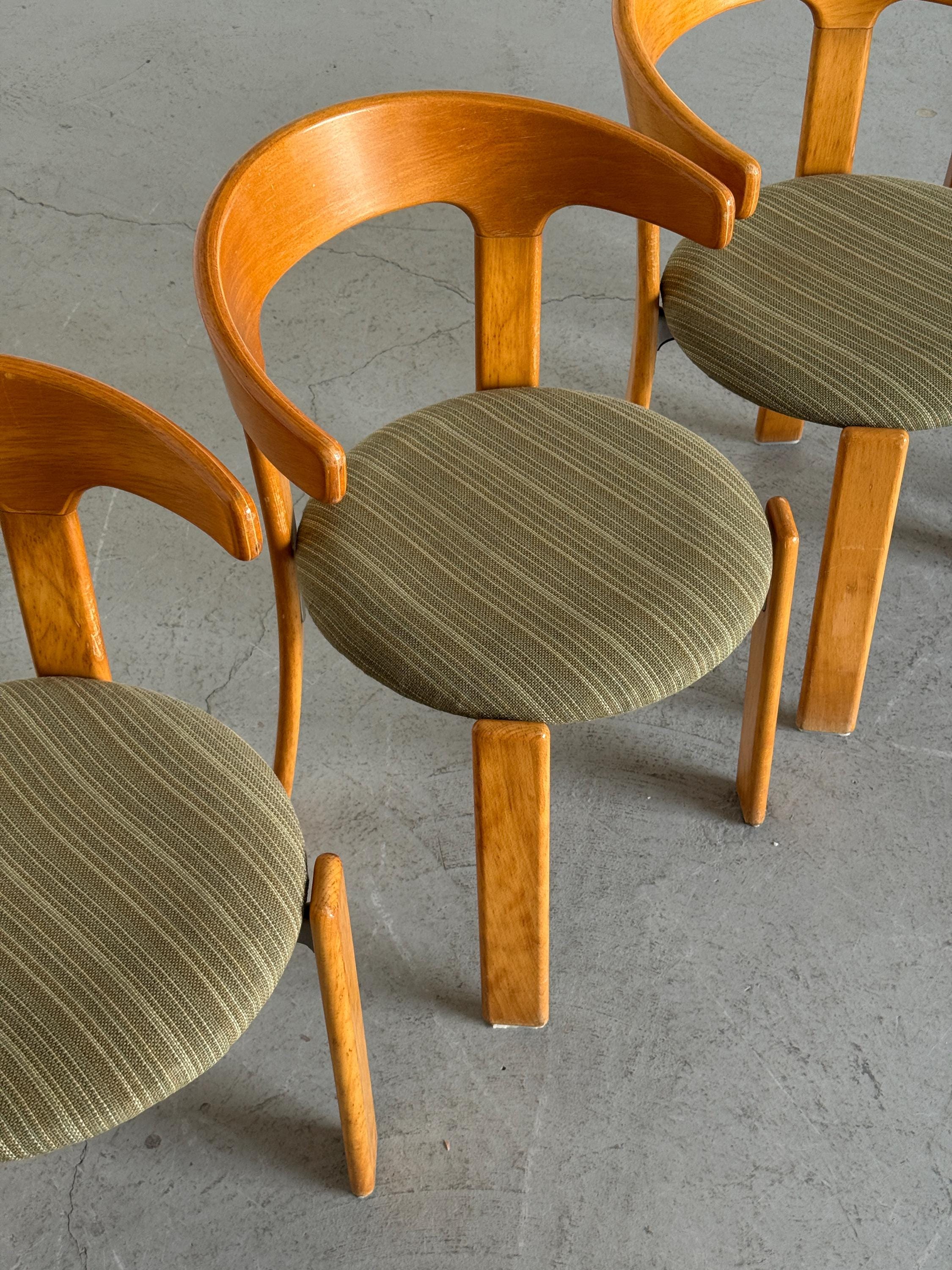 Bruno Rey 'Bull Horn' Dining Chairs for Kusch & Co