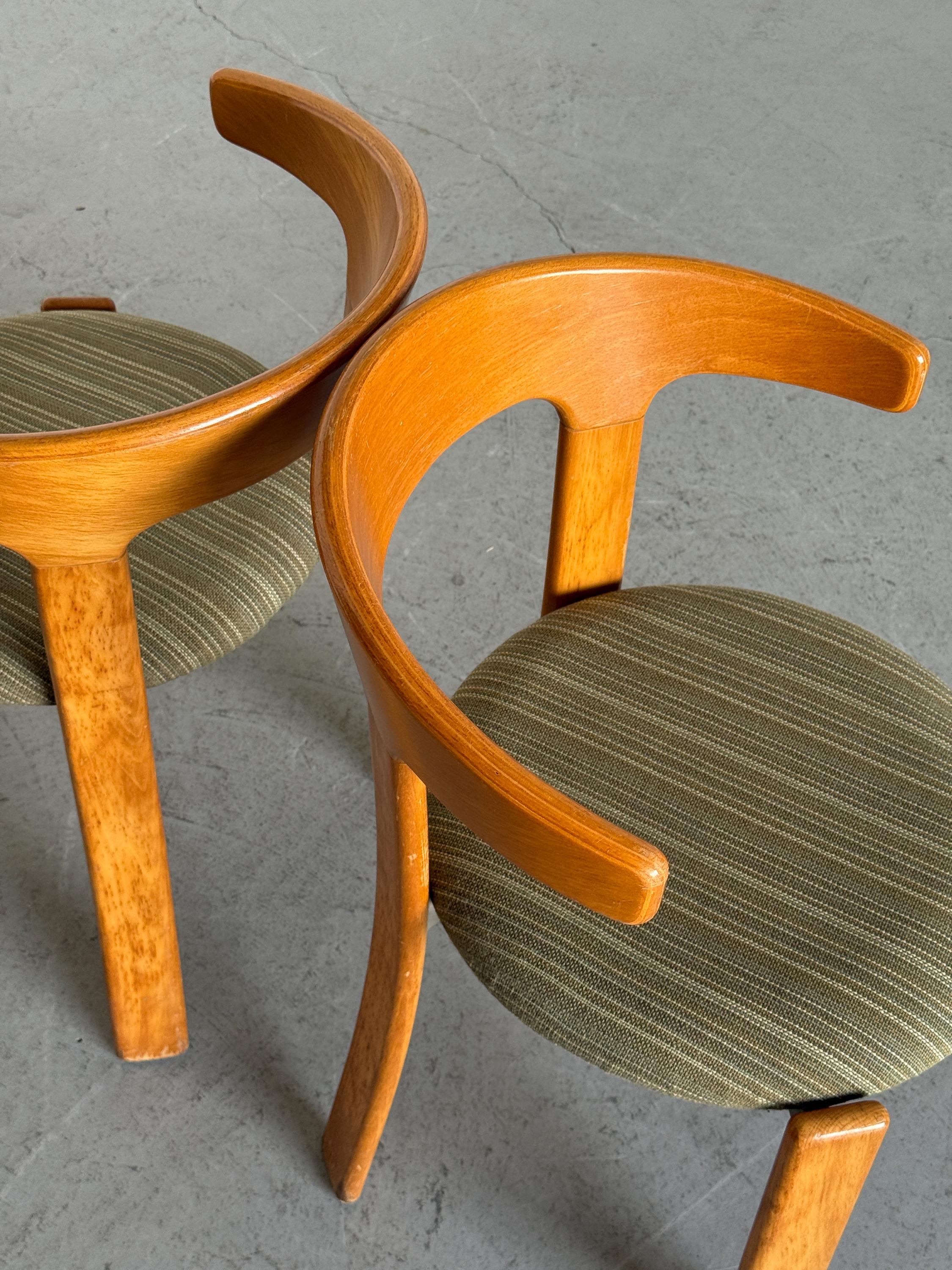 Bruno Rey 'Bull Horn' Dining Chairs for Kusch & Co