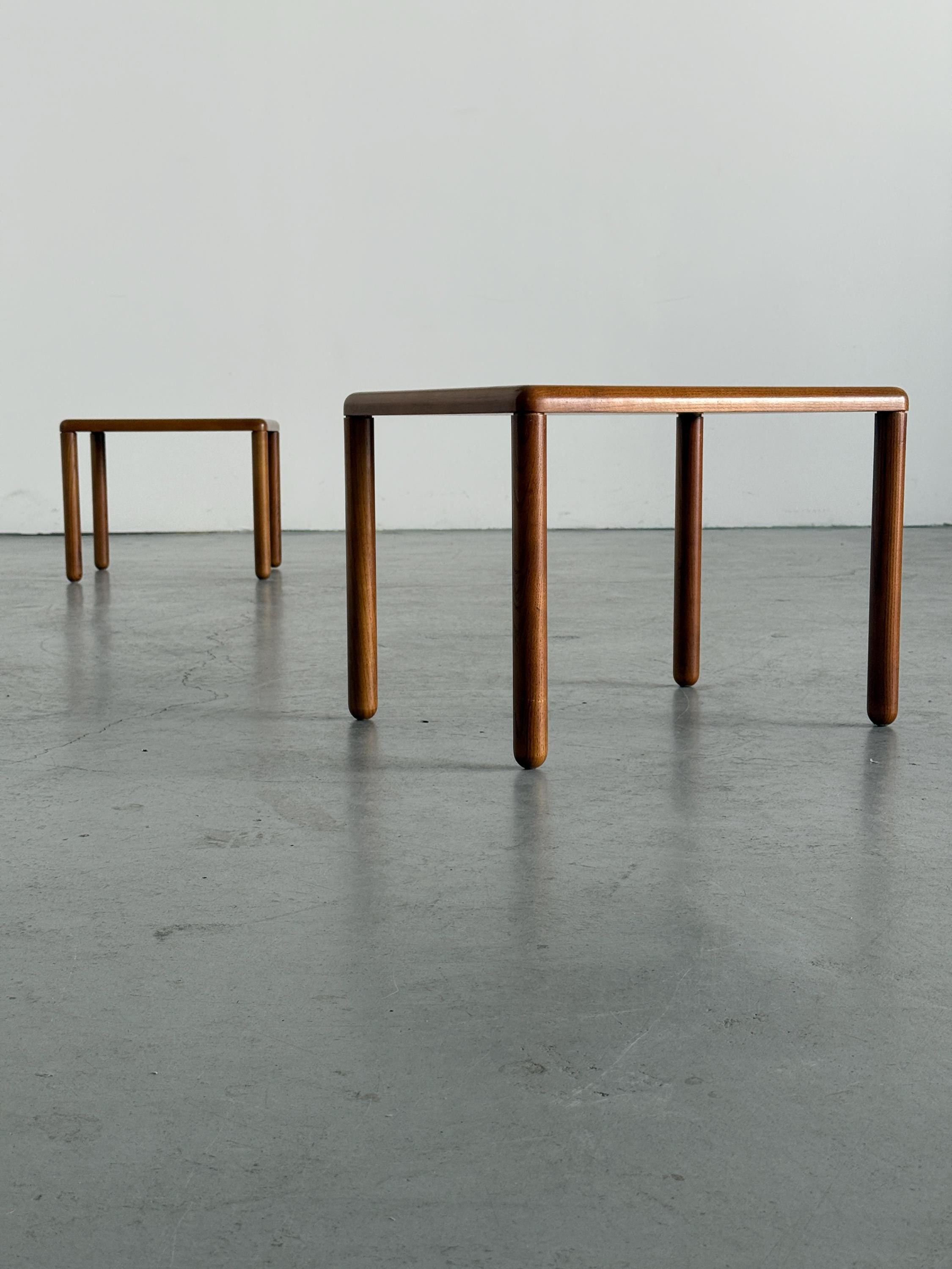 Scandinavian Teak Nesting Side Tables