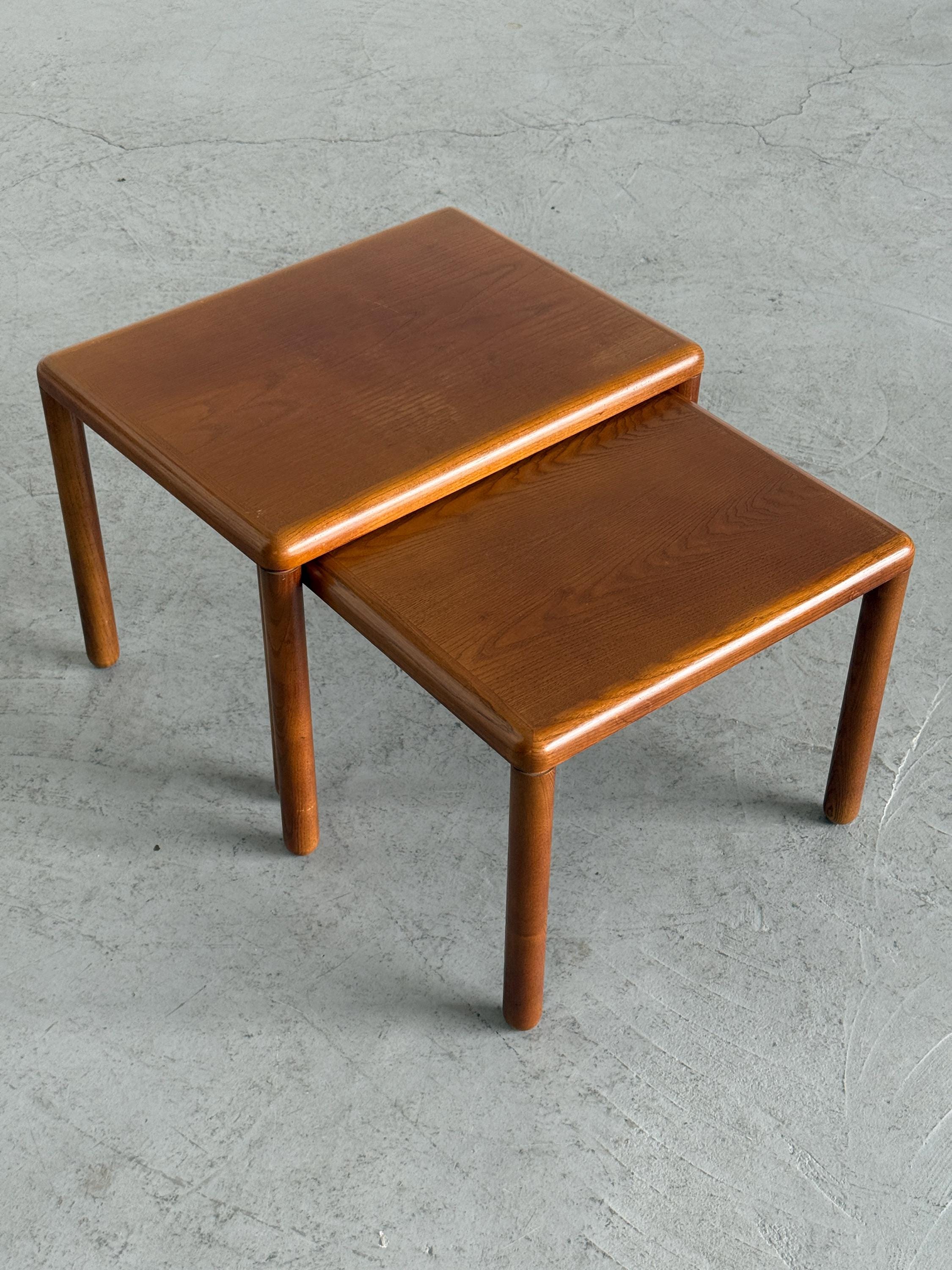 Scandinavian Teak Nesting Side Tables