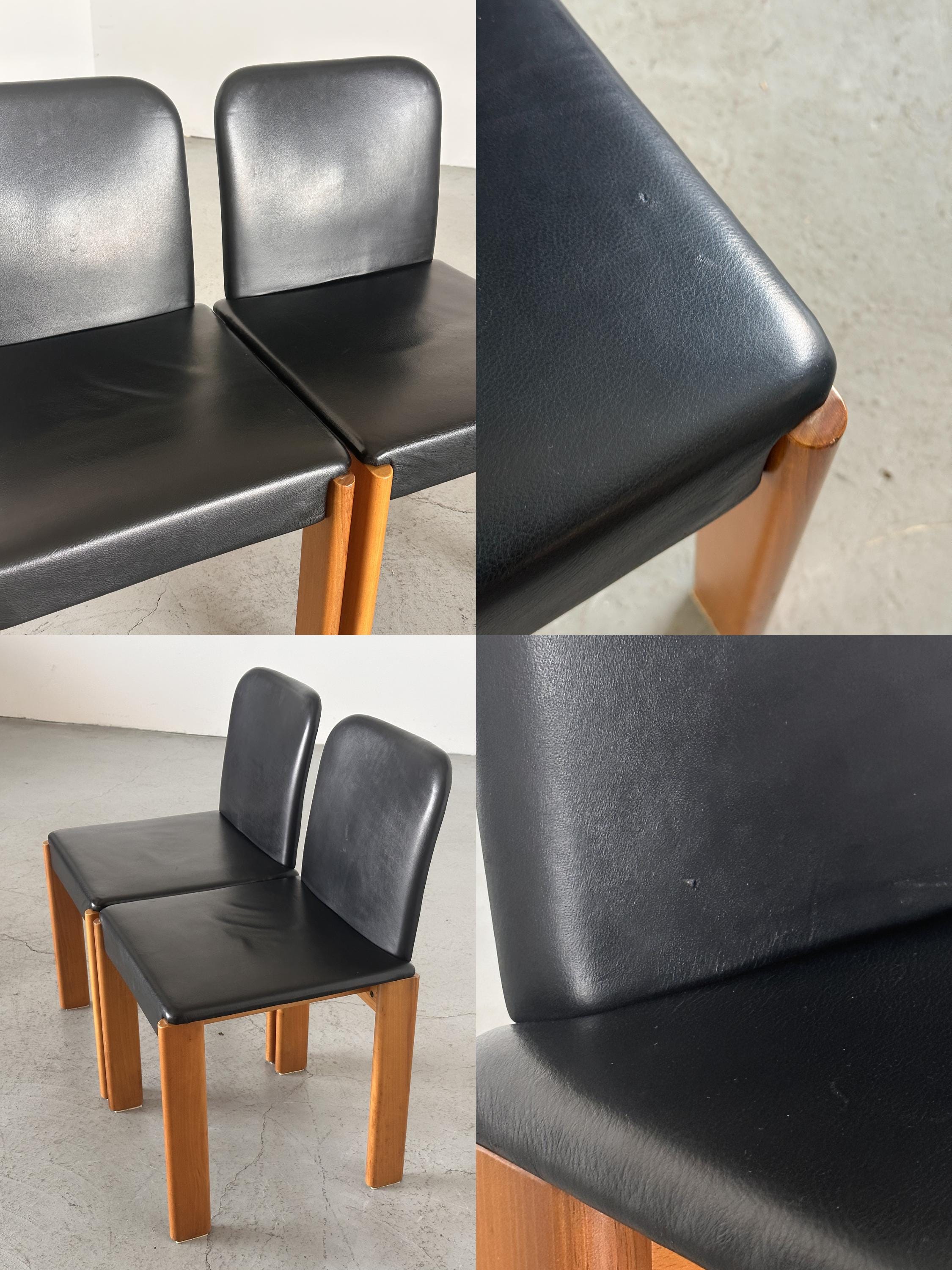 Italian Elegant Modern Leather Dining Chair
