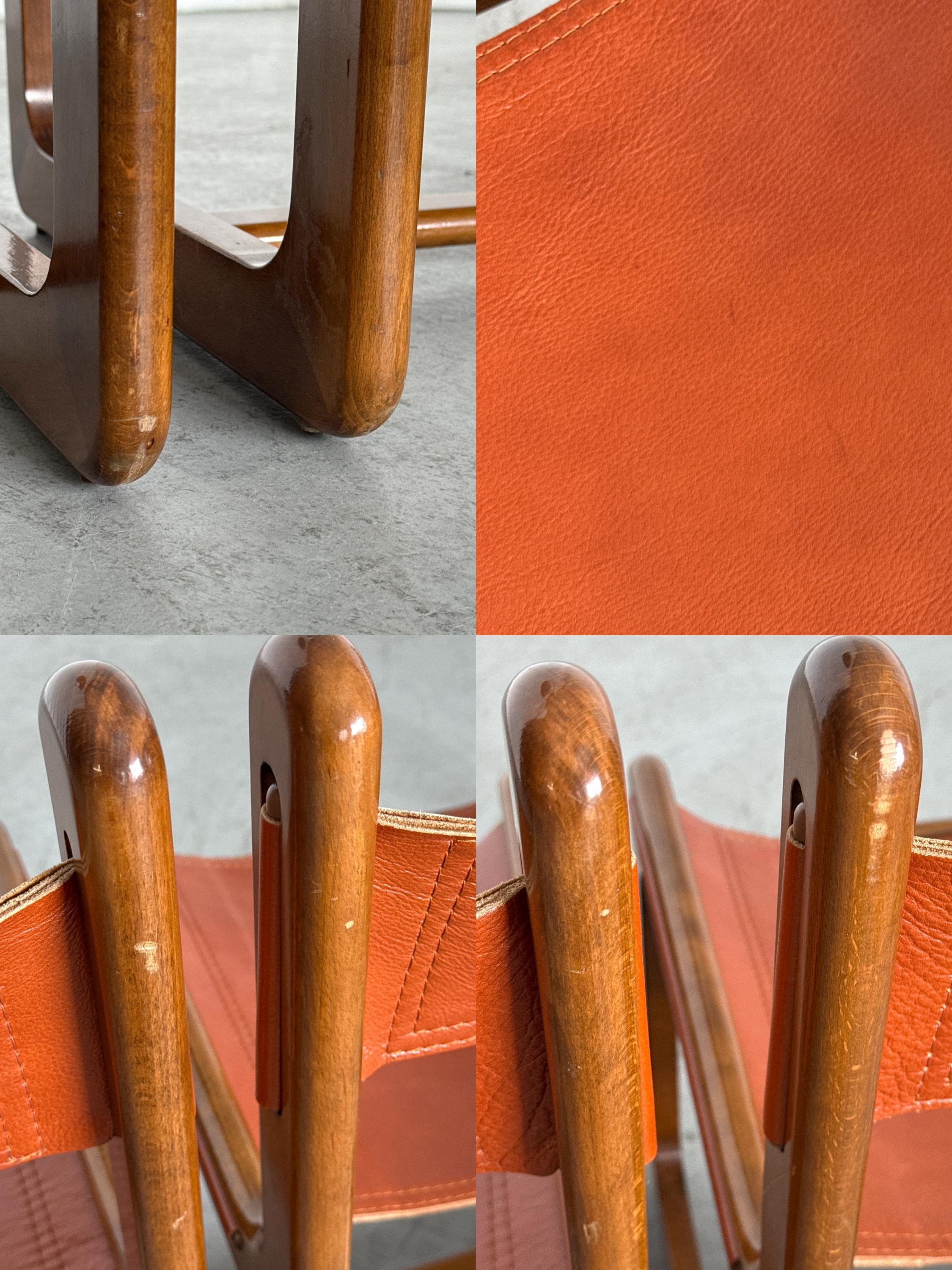 Leather Chairs Attributed to Gigi Radice & Pierangelo Gallotti