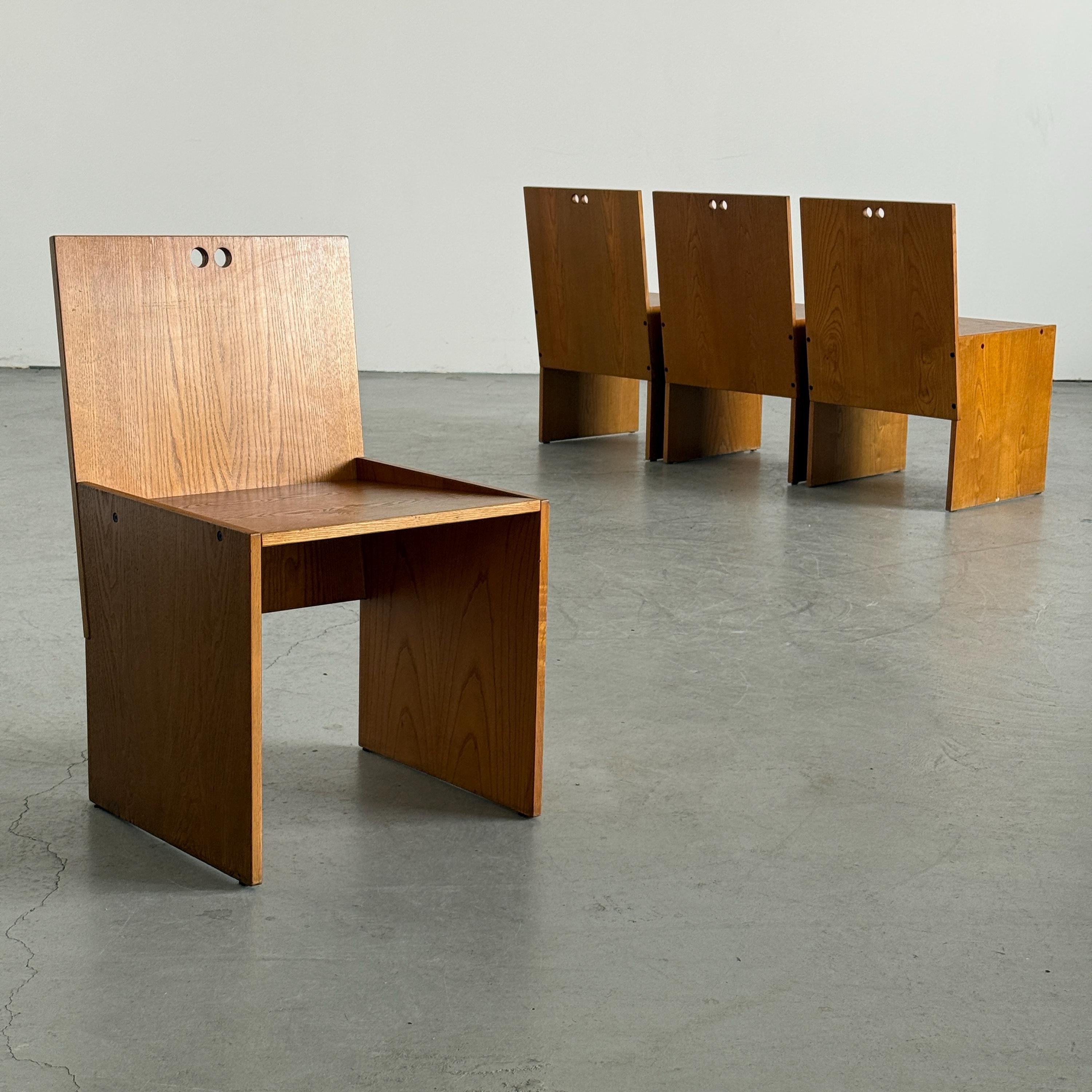Architectural Constructivist Dining Chairs