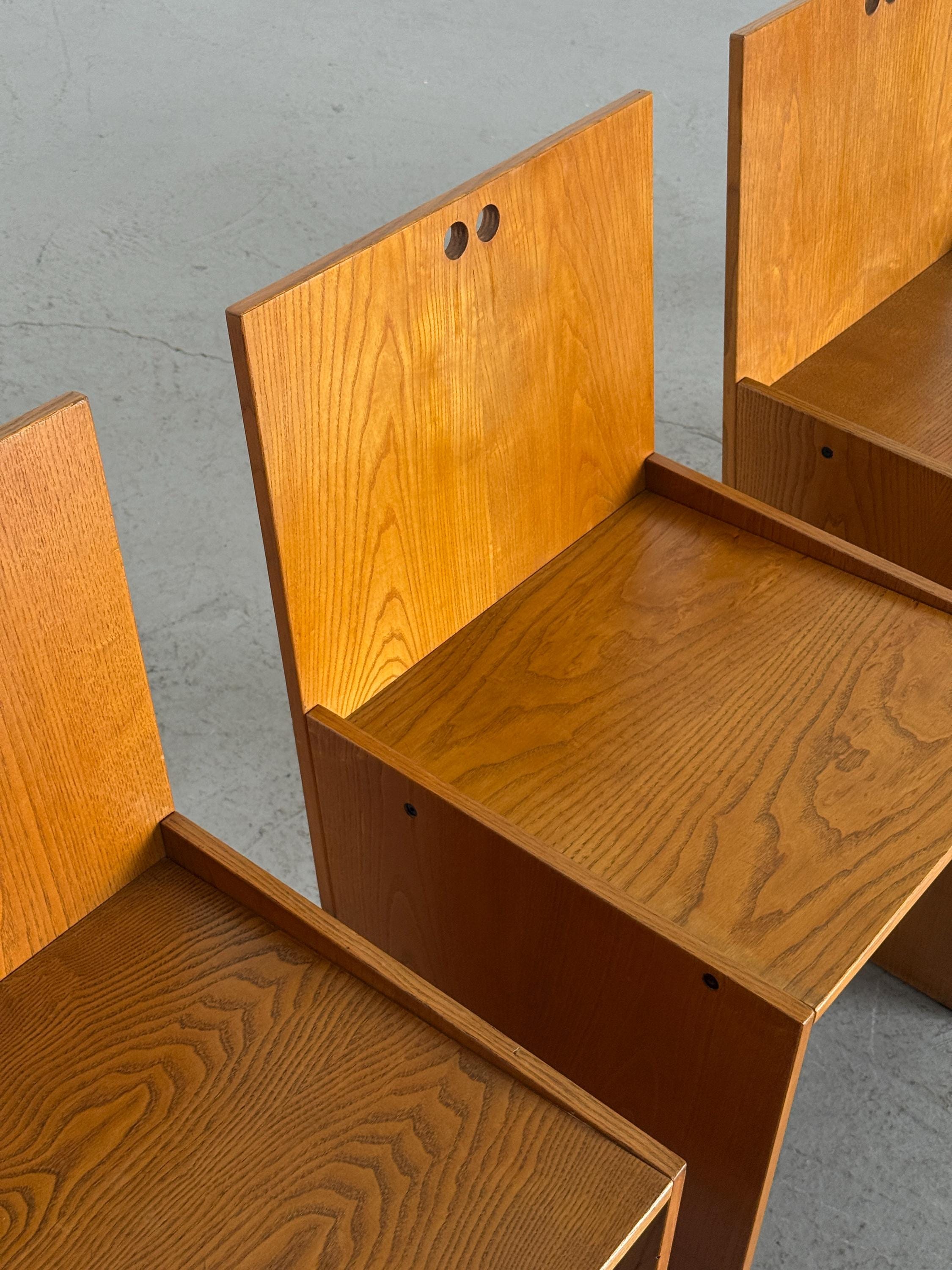 Architectural Constructivist Dining Chairs
