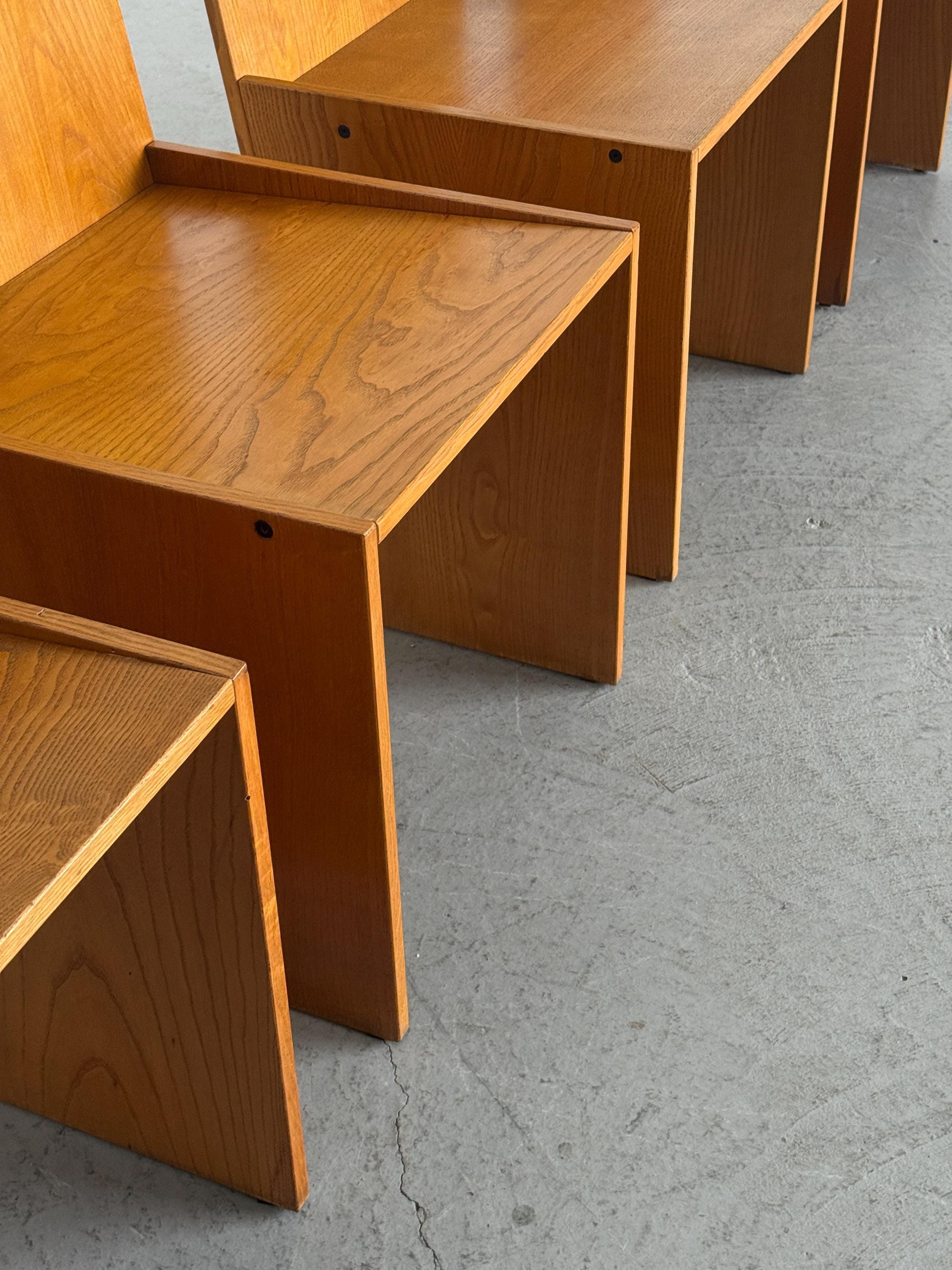 Architectural Constructivist Dining Chairs
