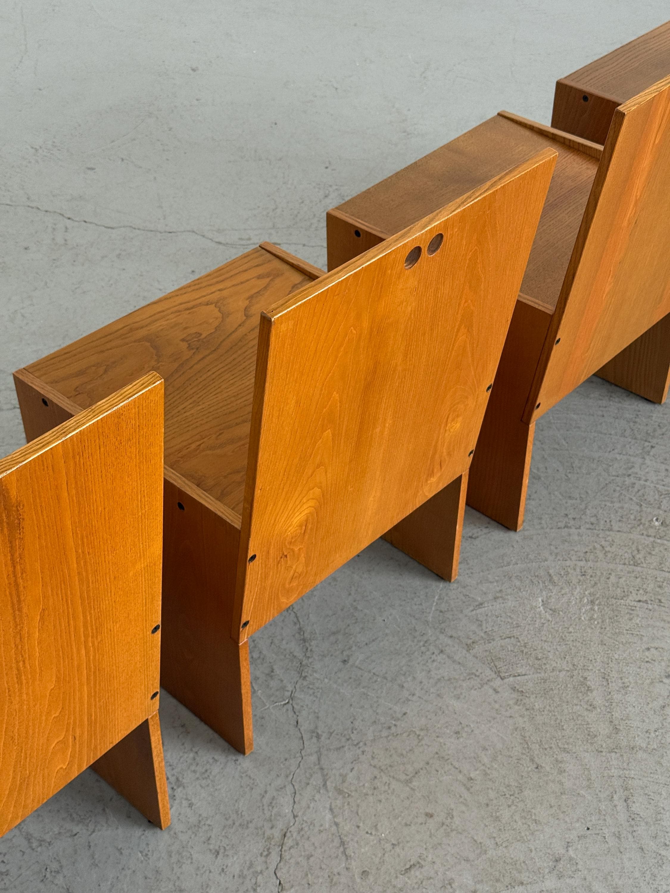 Architectural Constructivist Dining Chairs