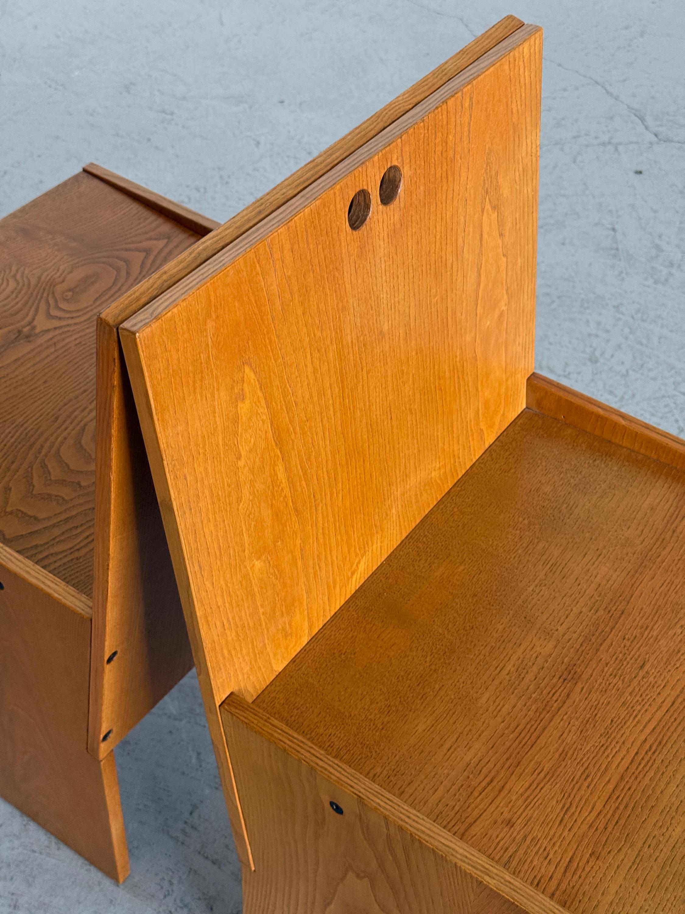 Architectural Constructivist Dining Chairs