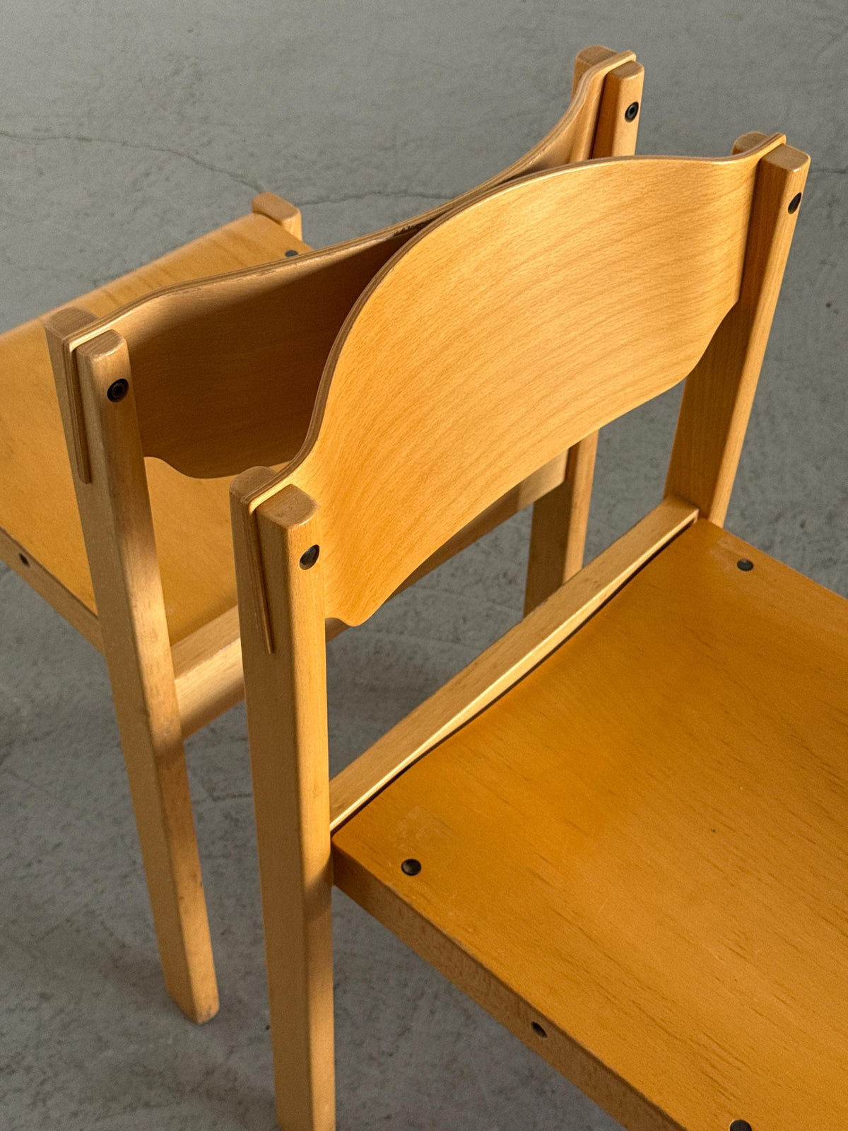 Wooden Dining Chairs or Visitor Chairs by Kusch + Co