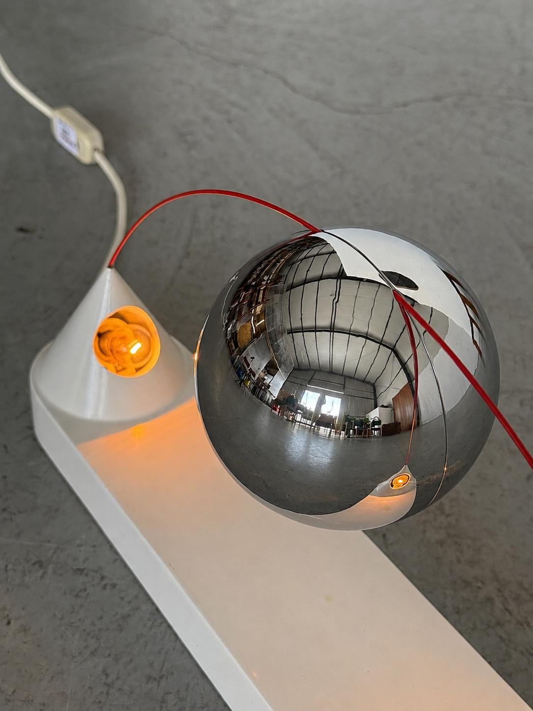 Mercurio Table Lamp by Peppe de Giuli for Candolfi
