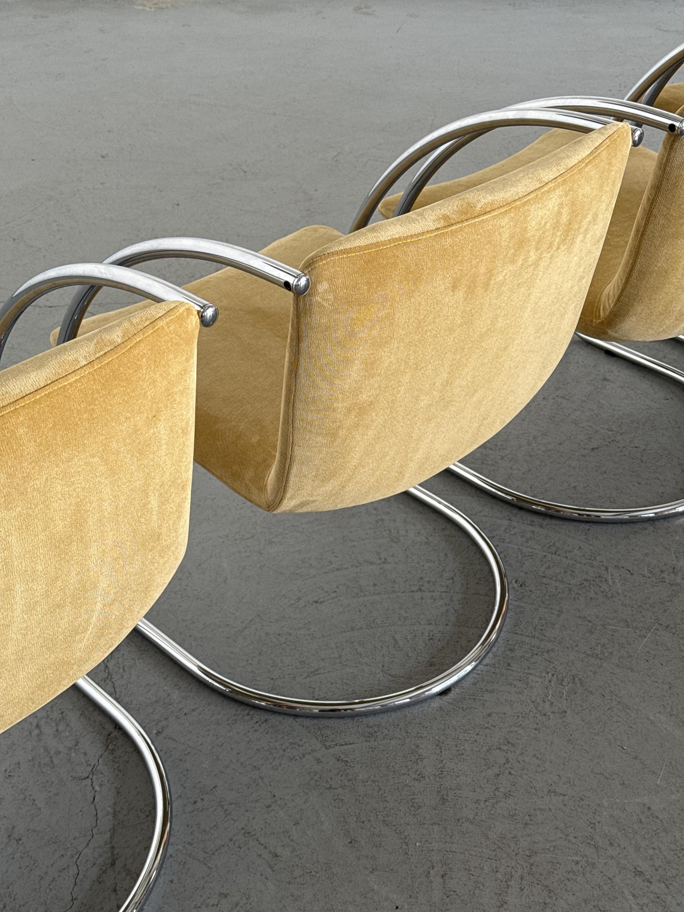 Lens Dining Chairs by Giovanni Offredi for Saporiti