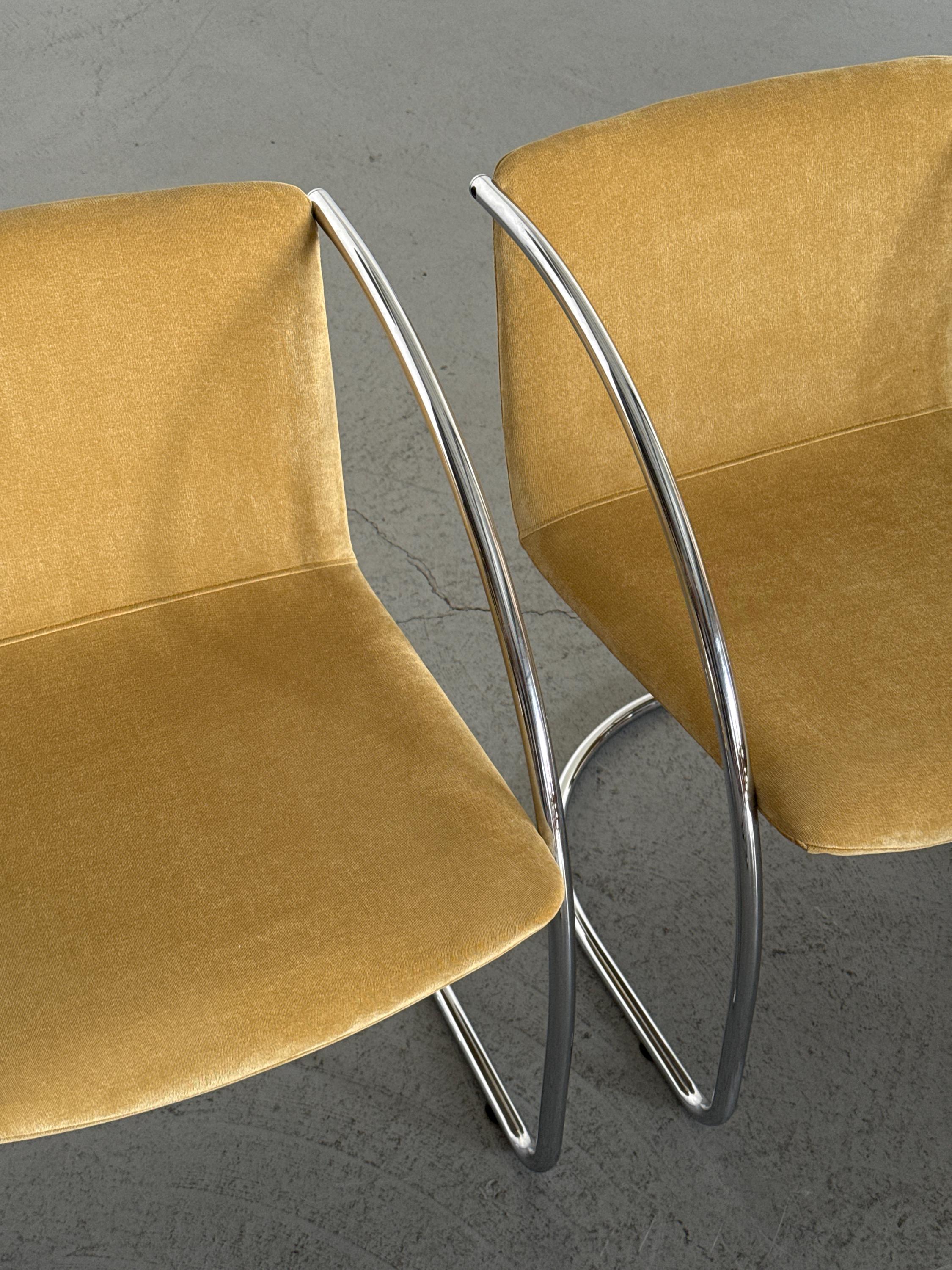 Lens Dining Chairs by Giovanni Offredi for Saporiti