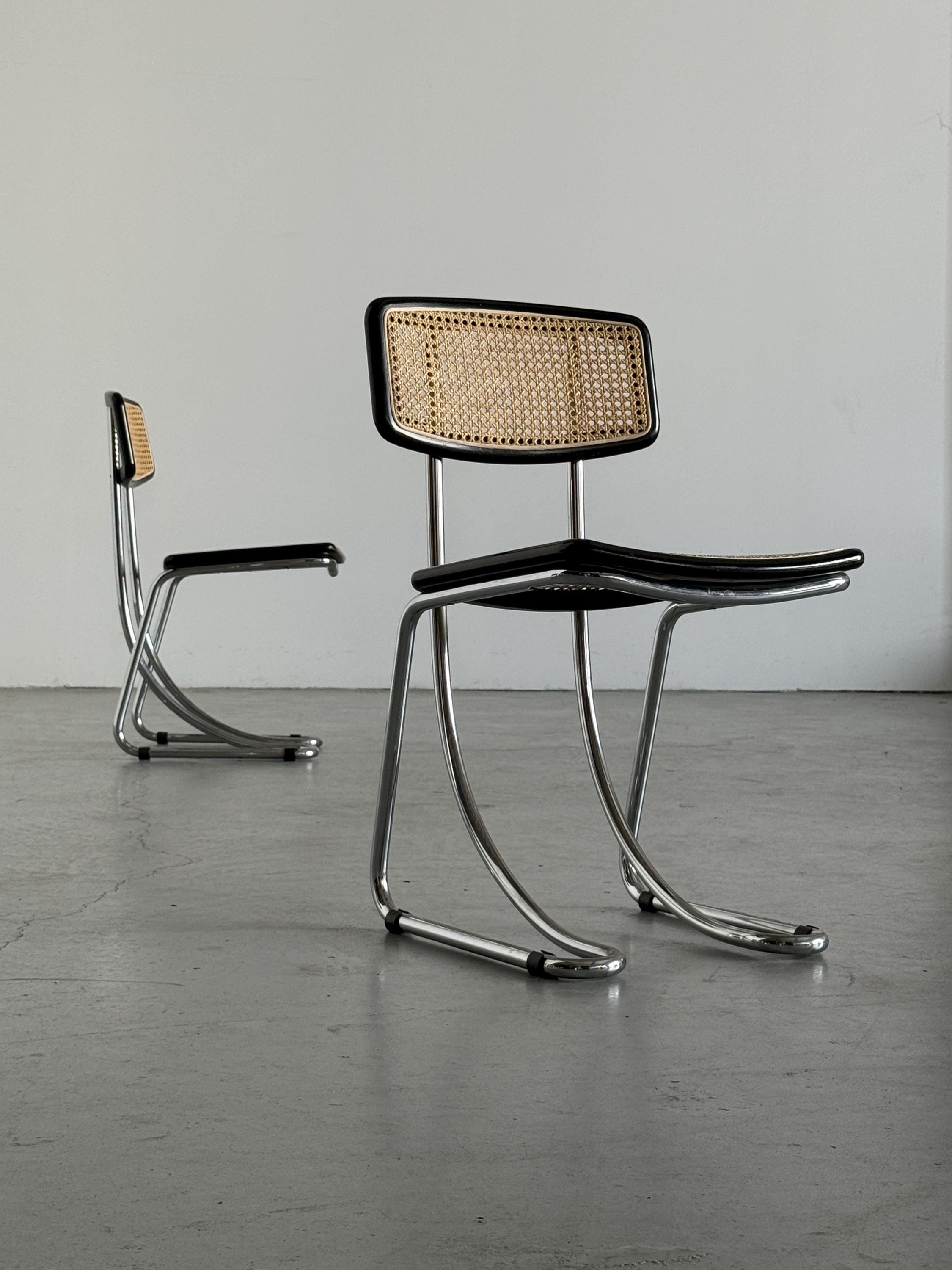 Italian Cantilever Dining Chairs