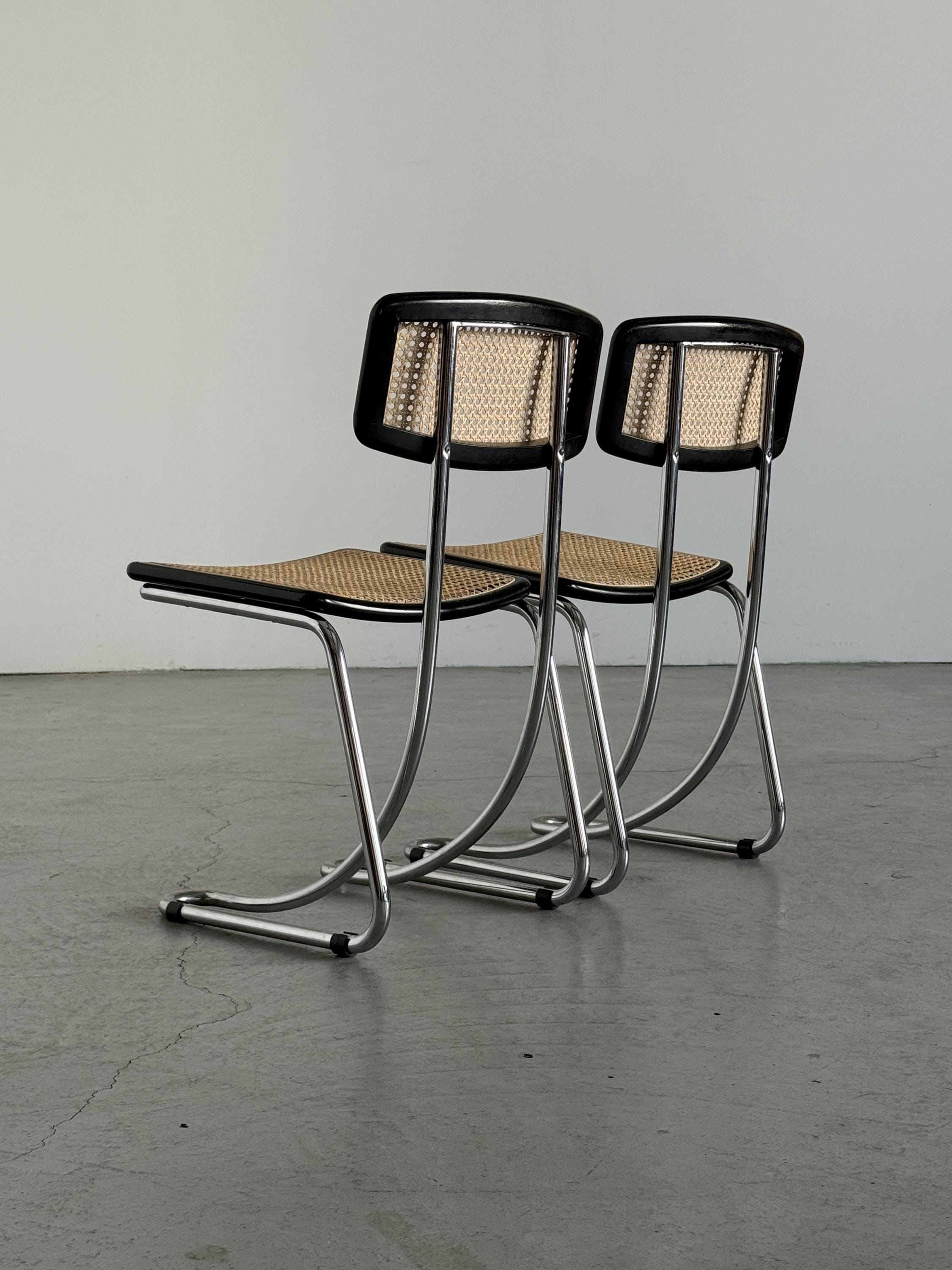 Italian Cantilever Dining Chairs