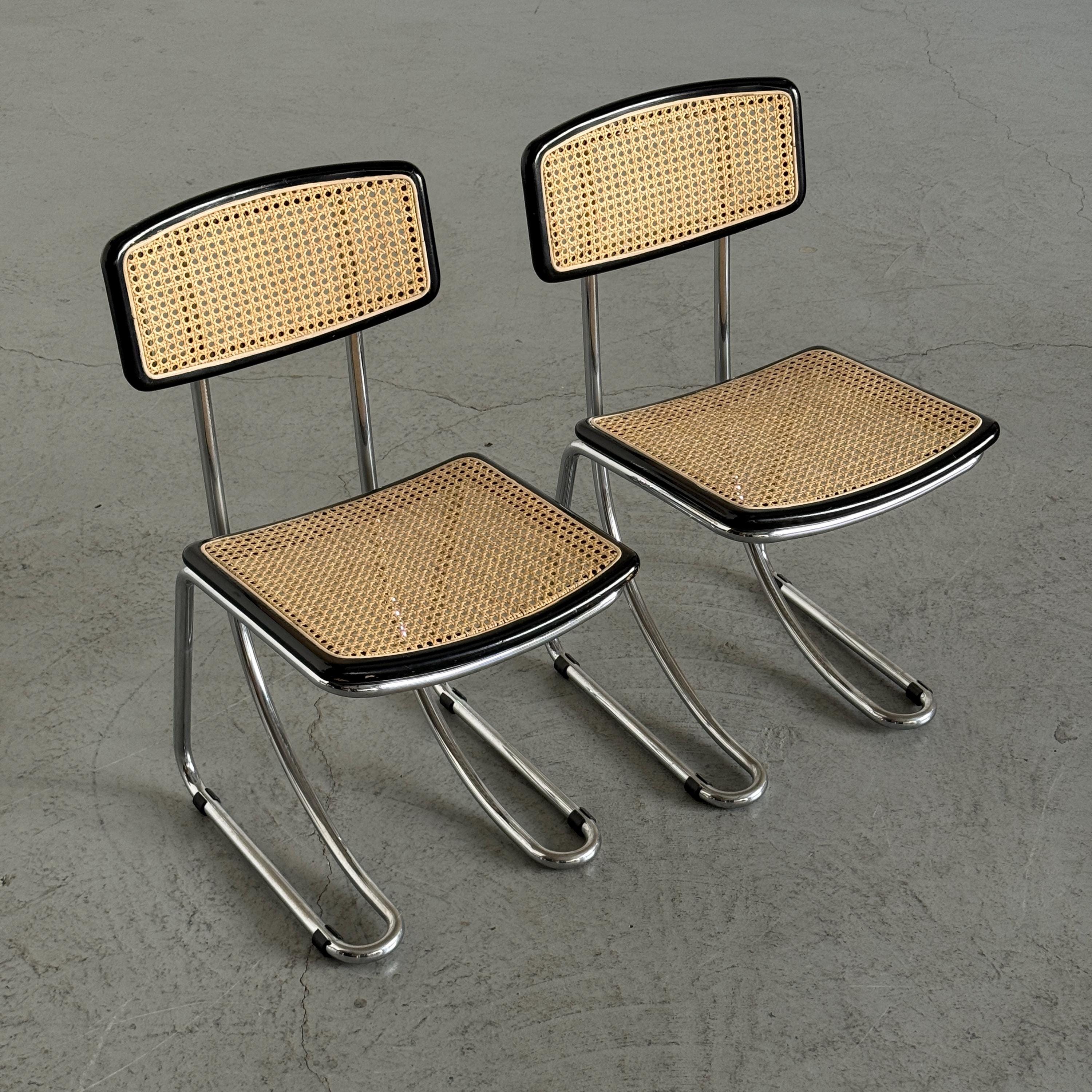 Italian Cantilever Dining Chairs
