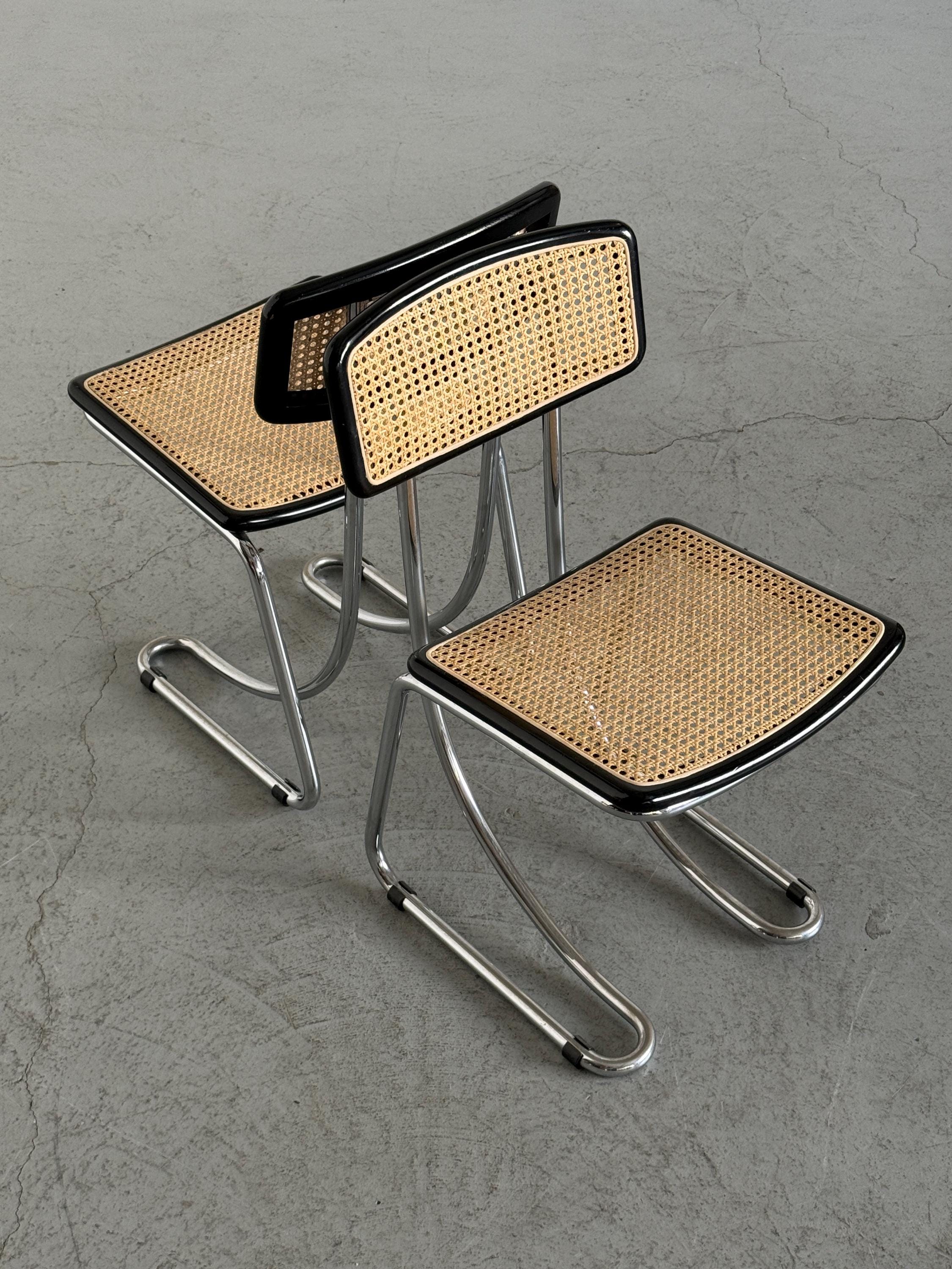 Italian Cantilever Dining Chairs