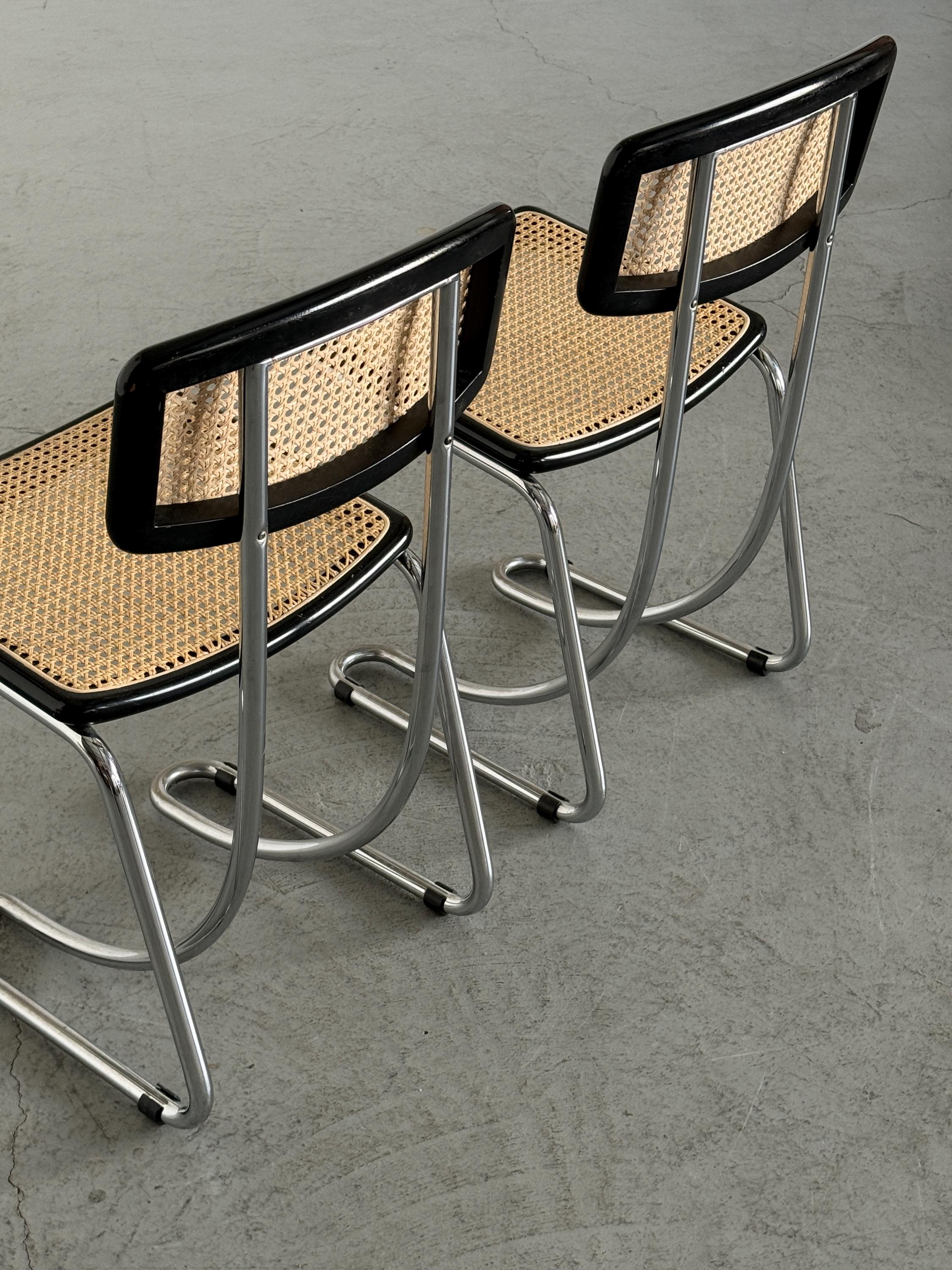 Italian Cantilever Dining Chairs
