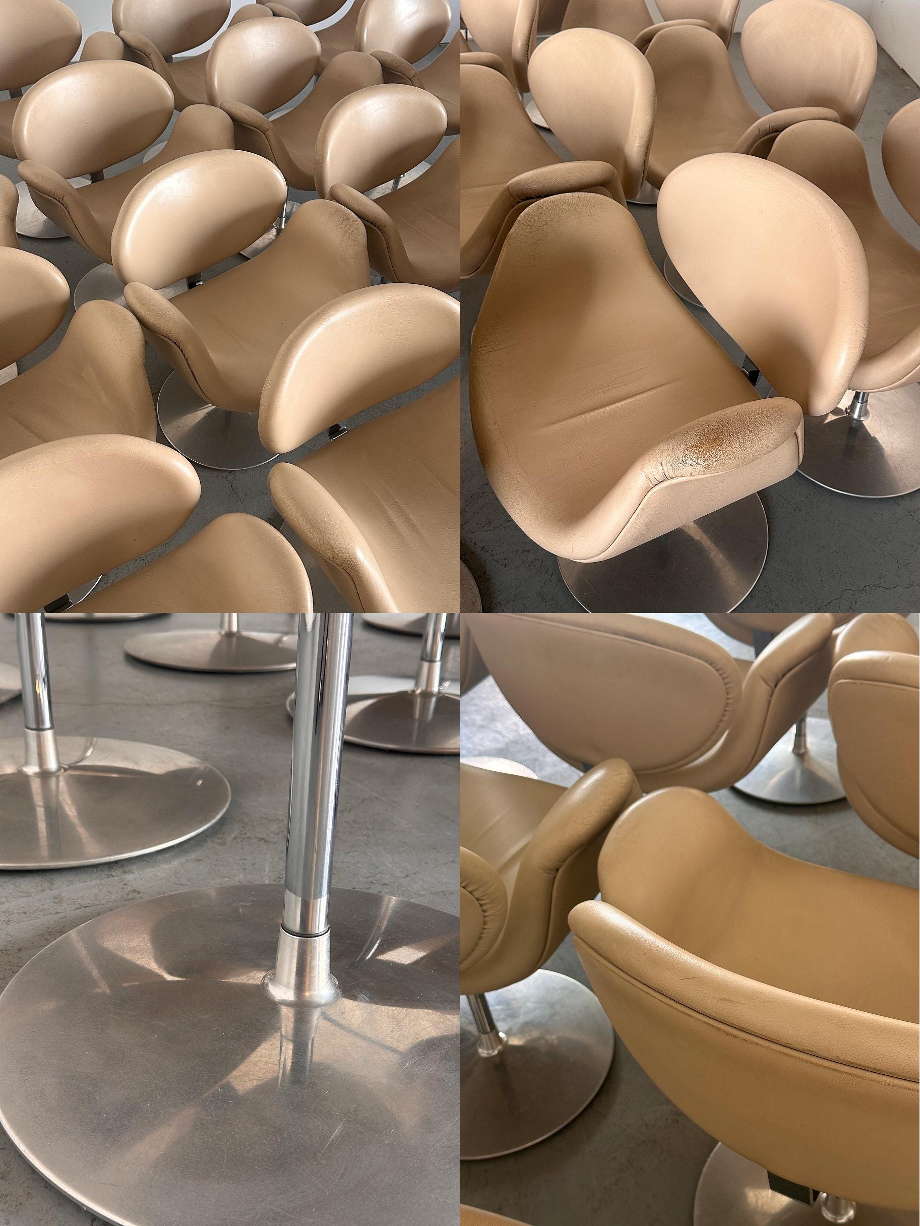 Artifort Little Tulip Armchairs F163 by Pierre Paulin
