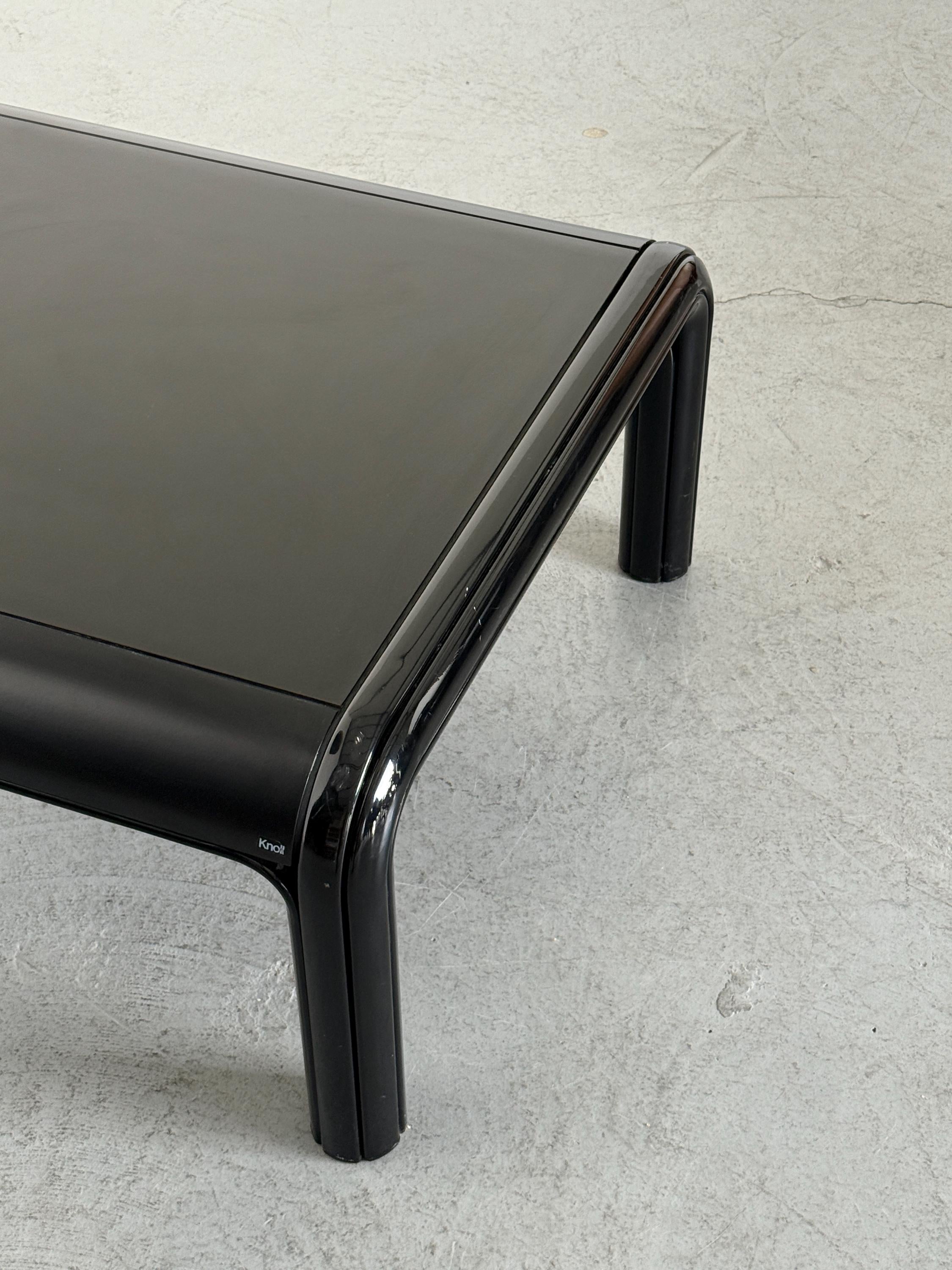 Orsay Black Coffee Table by Gae Aulenti for Knoll International