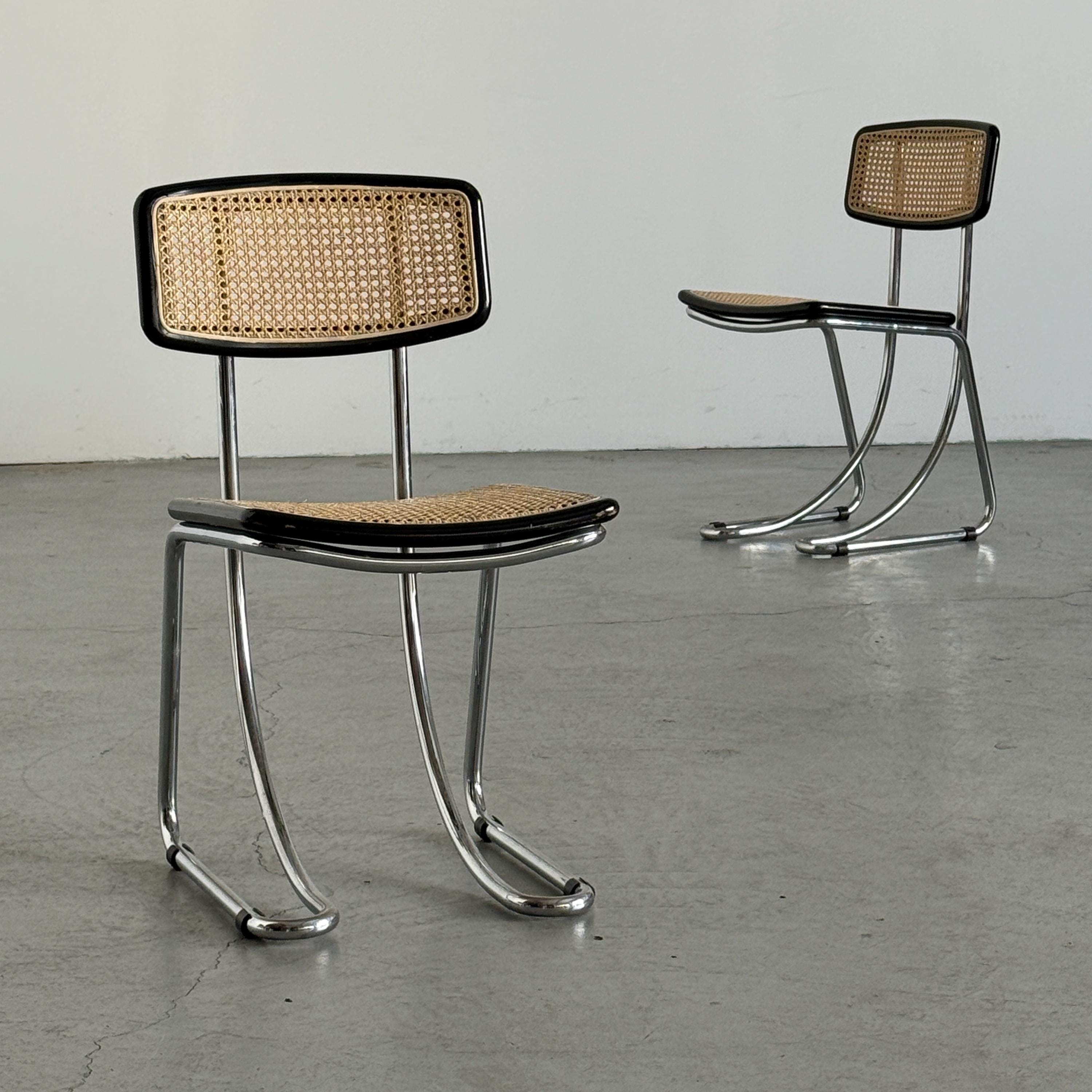 Italian Cantilever Dining Chairs