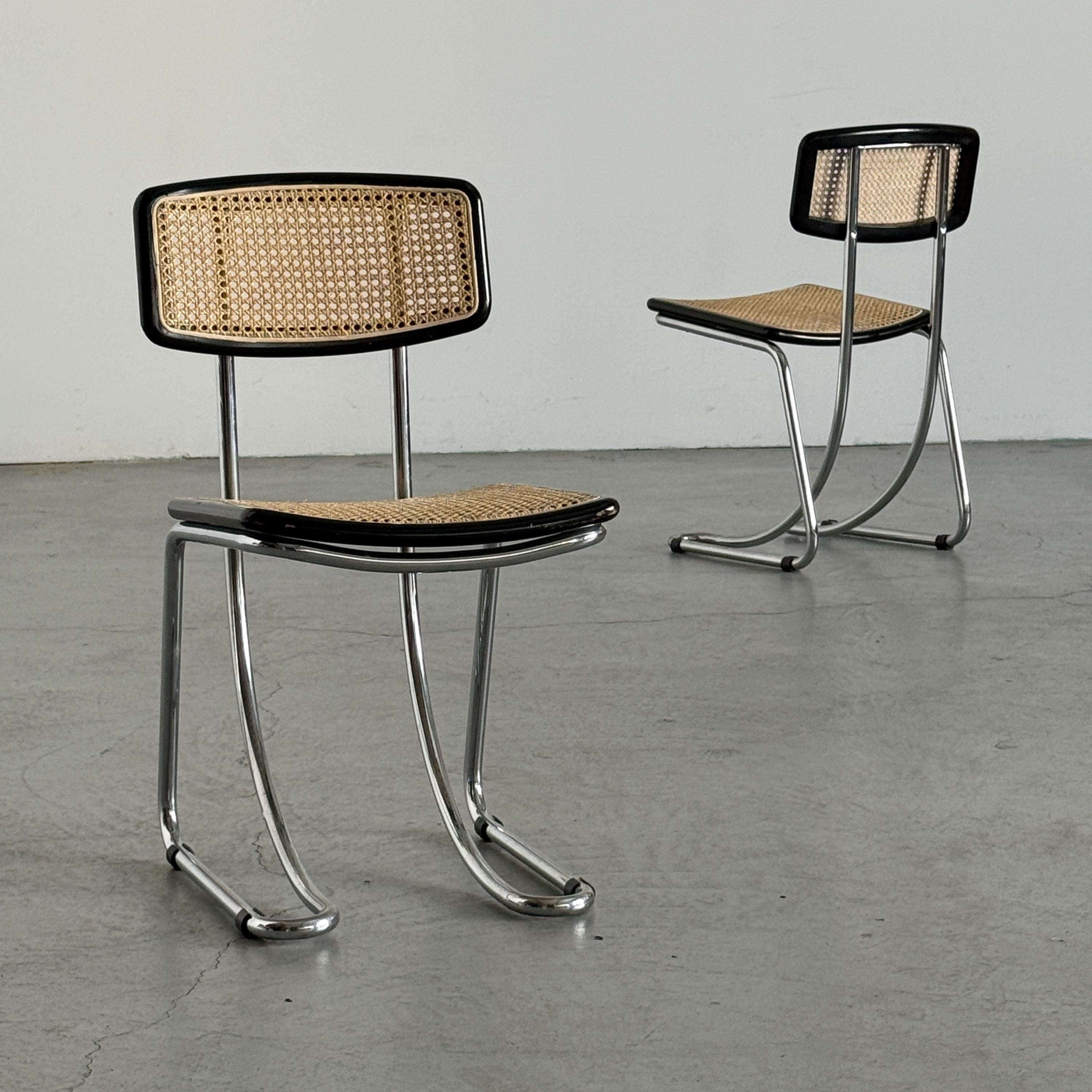Italian Cantilever Dining Chairs