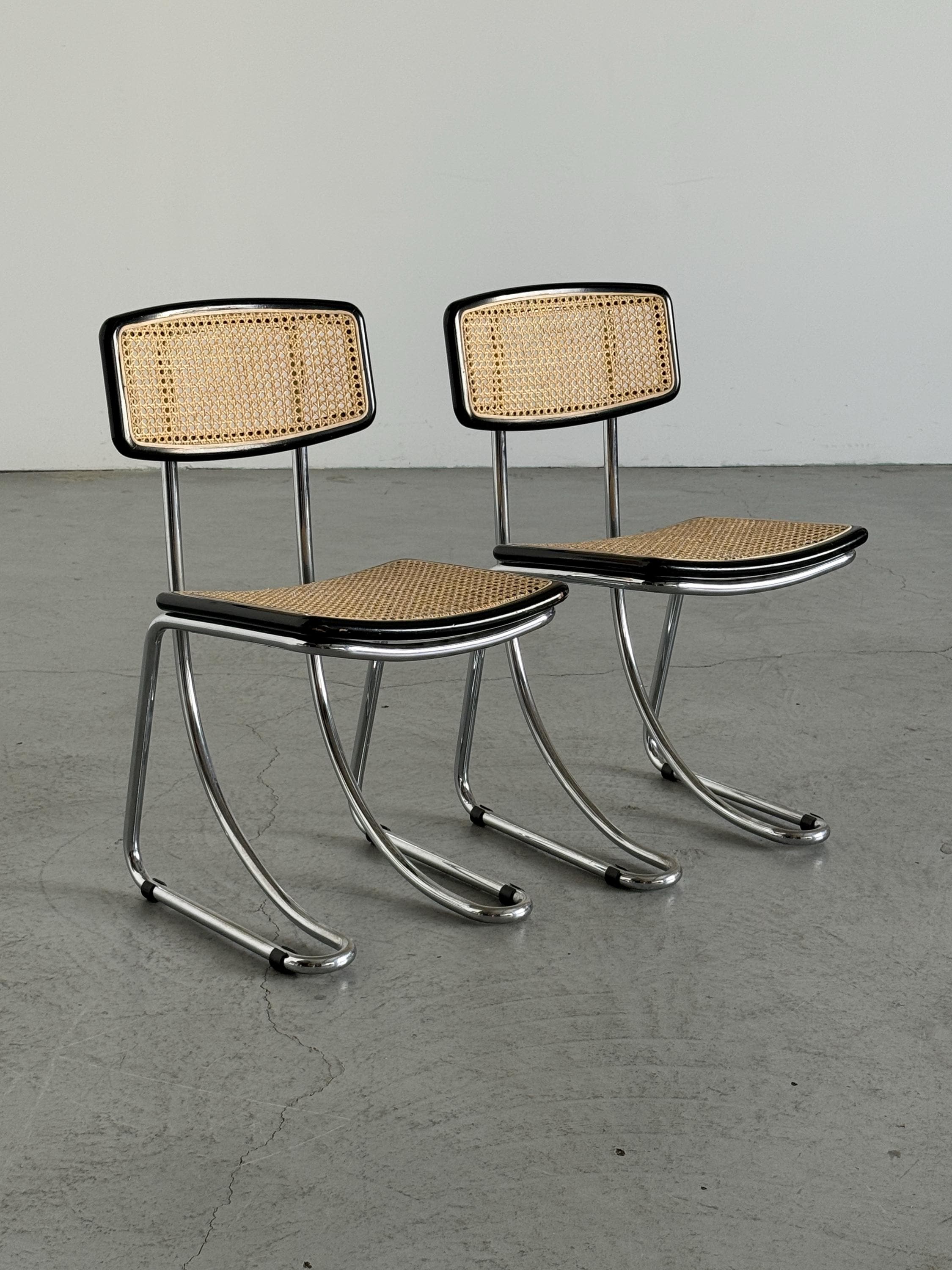 Italian Cantilever Dining Chairs