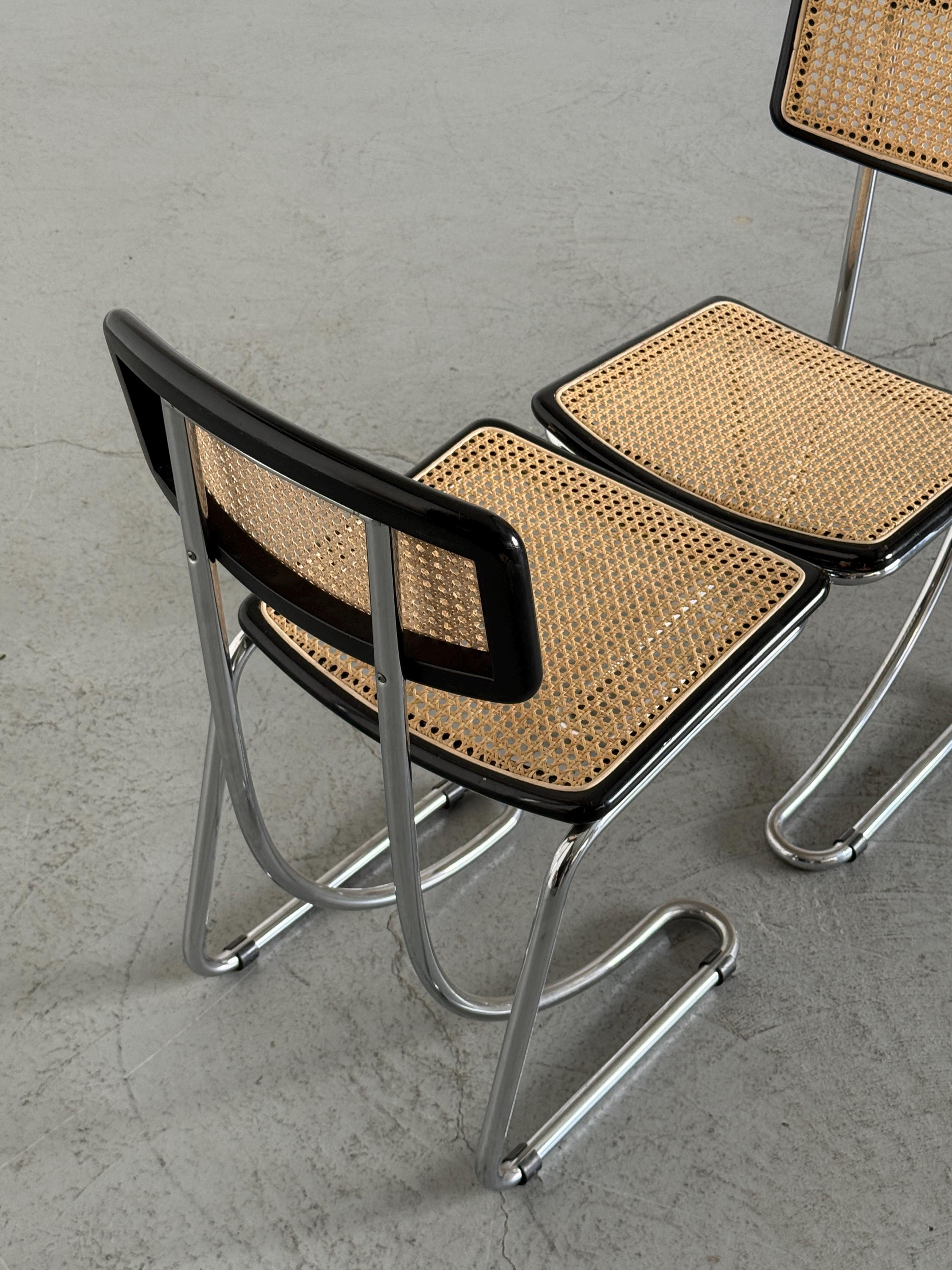 Italian Cantilever Dining Chairs