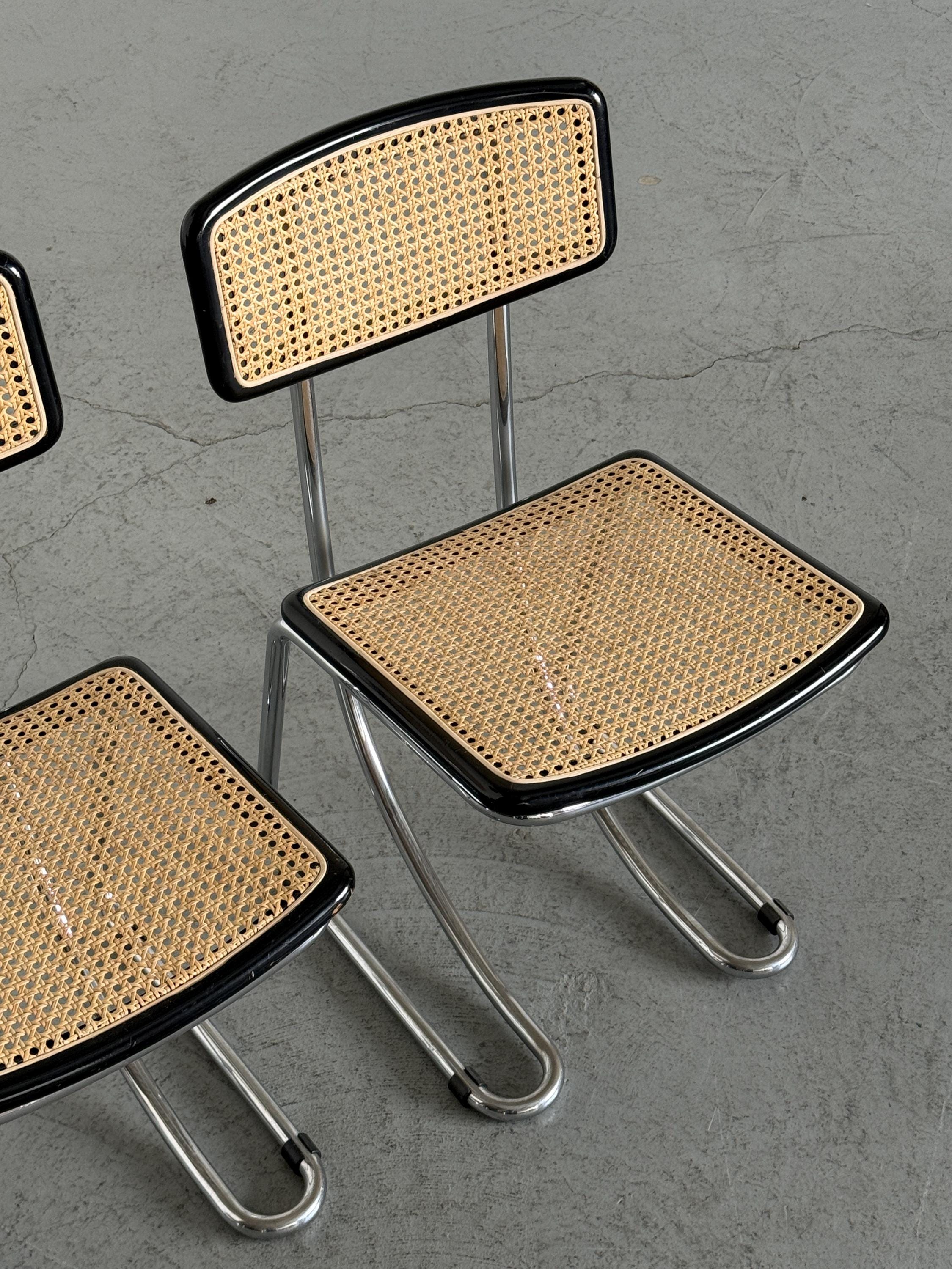 Italian Cantilever Dining Chairs