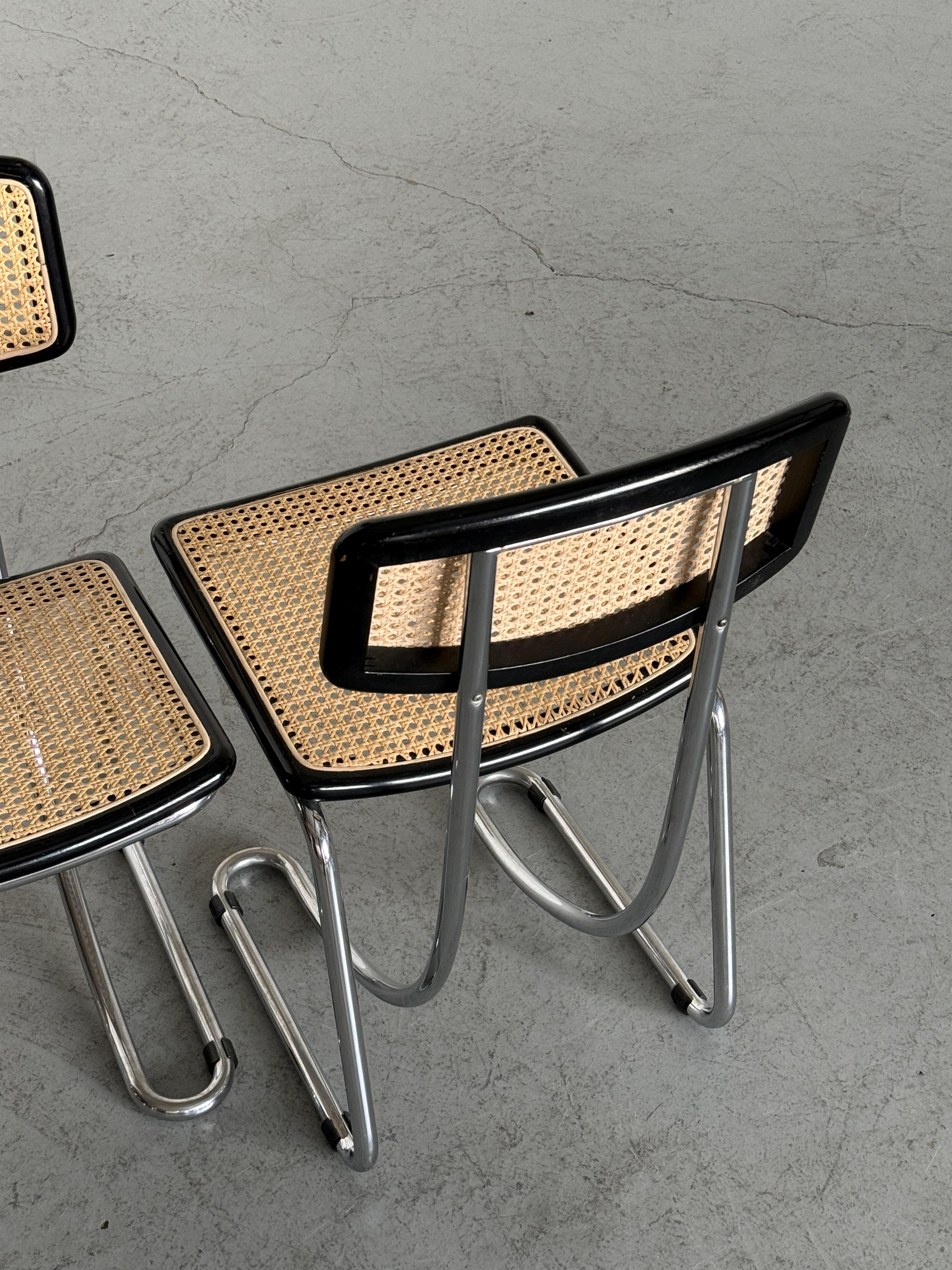 Italian Cantilever Dining Chairs