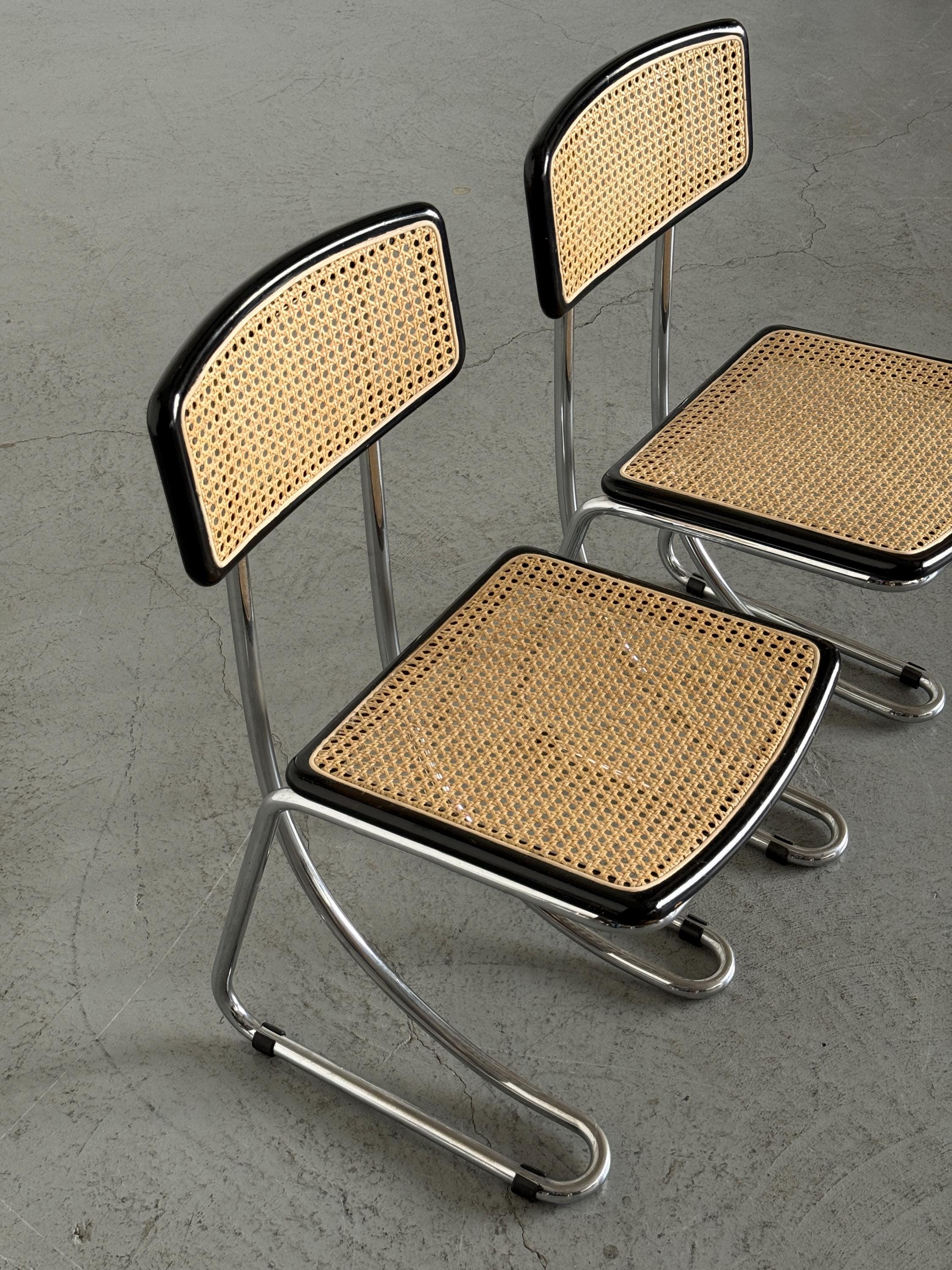 Italian Cantilever Dining Chairs