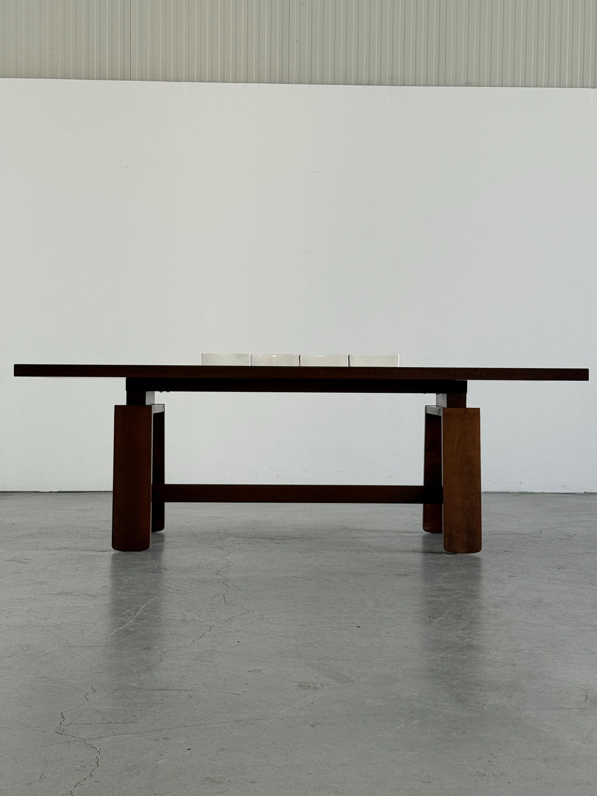 Model 611 Walnut Dining Table by Silvio Coppola for Bernini