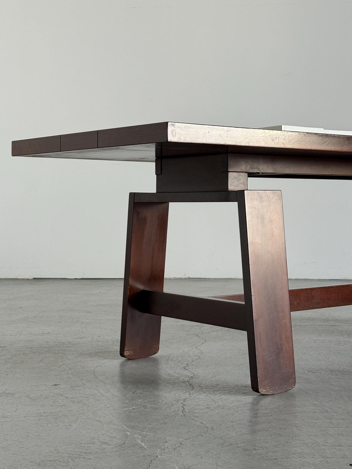Model 611 Walnut Dining Table by Silvio Coppola for Bernini