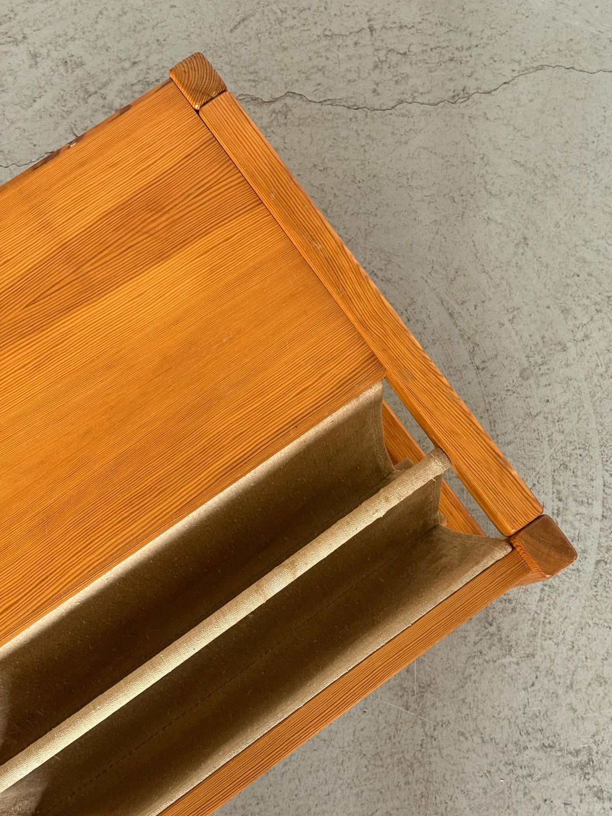 Pine and Canvas Coffee Table by Karin Mobring for IKEA