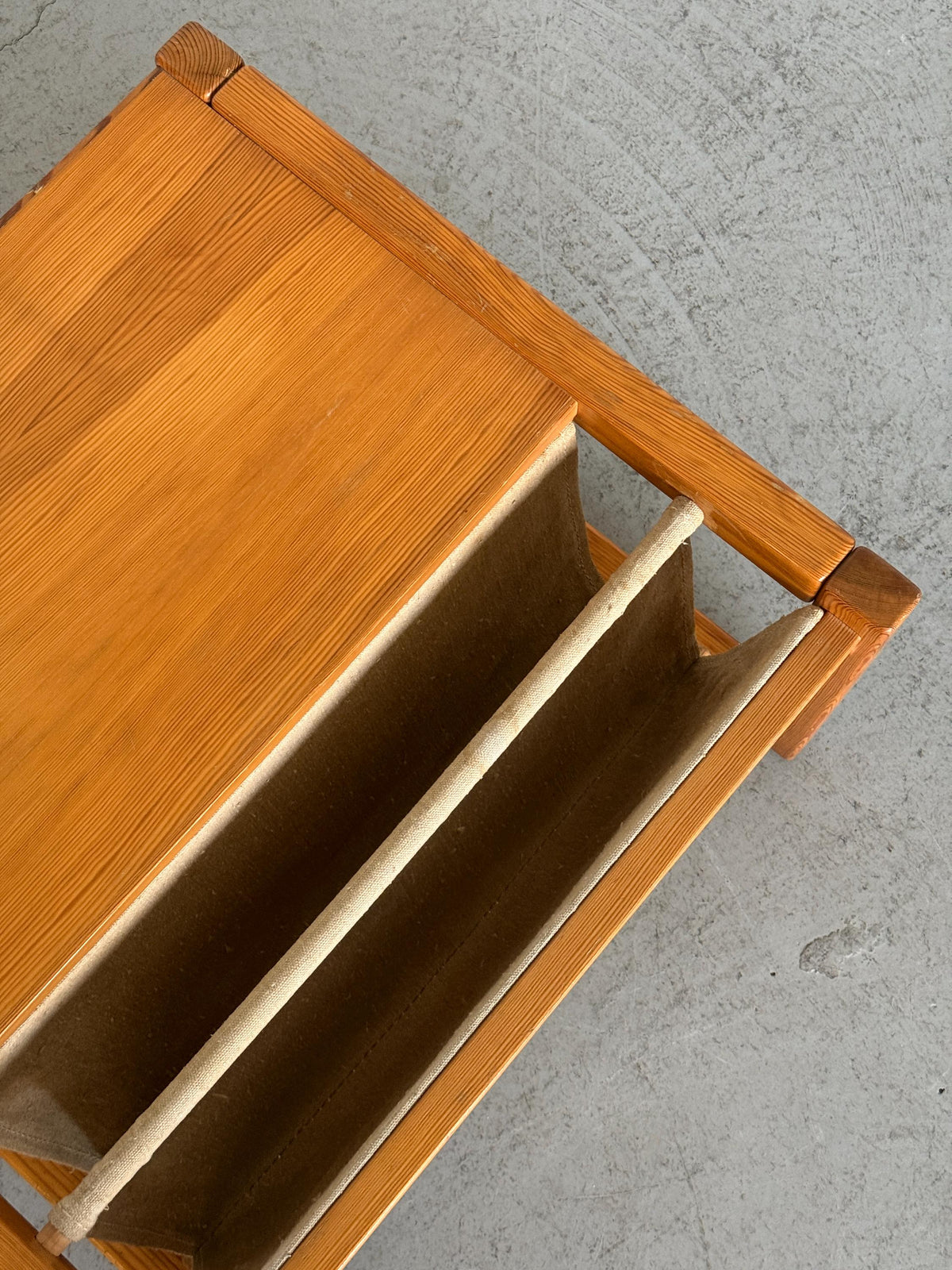 Pine and Canvas Coffee Table by Karin Mobring for IKEA