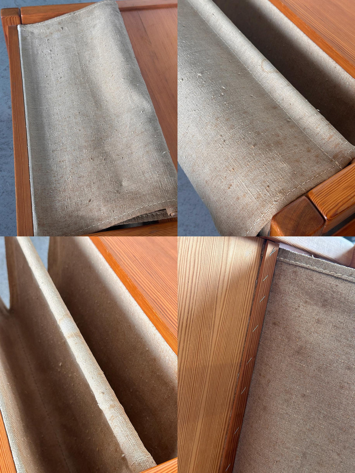 Pine and Canvas Coffee Table by Karin Mobring for IKEA