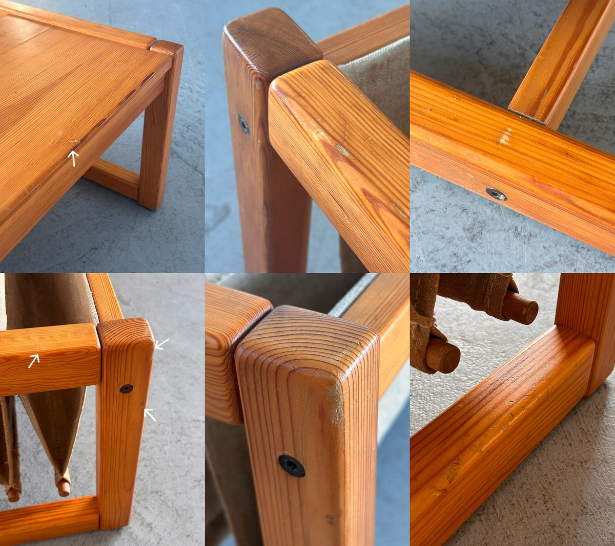 Pine and Canvas Coffee Table by Karin Mobring for IKEA