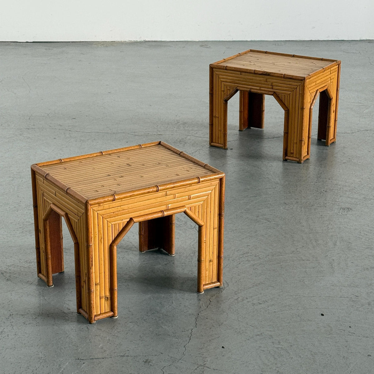 Bamboo Side Tables in Vivai del Sud Style