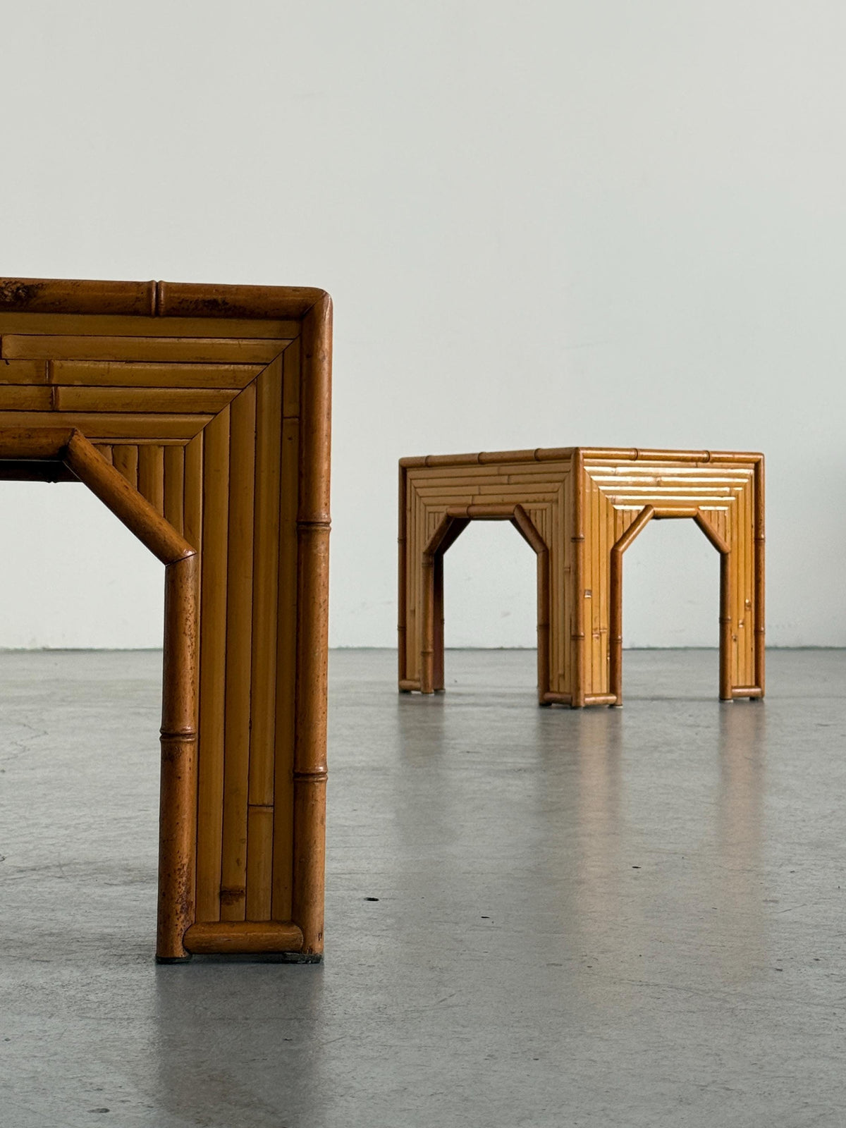 Bamboo Side Tables in Vivai del Sud Style