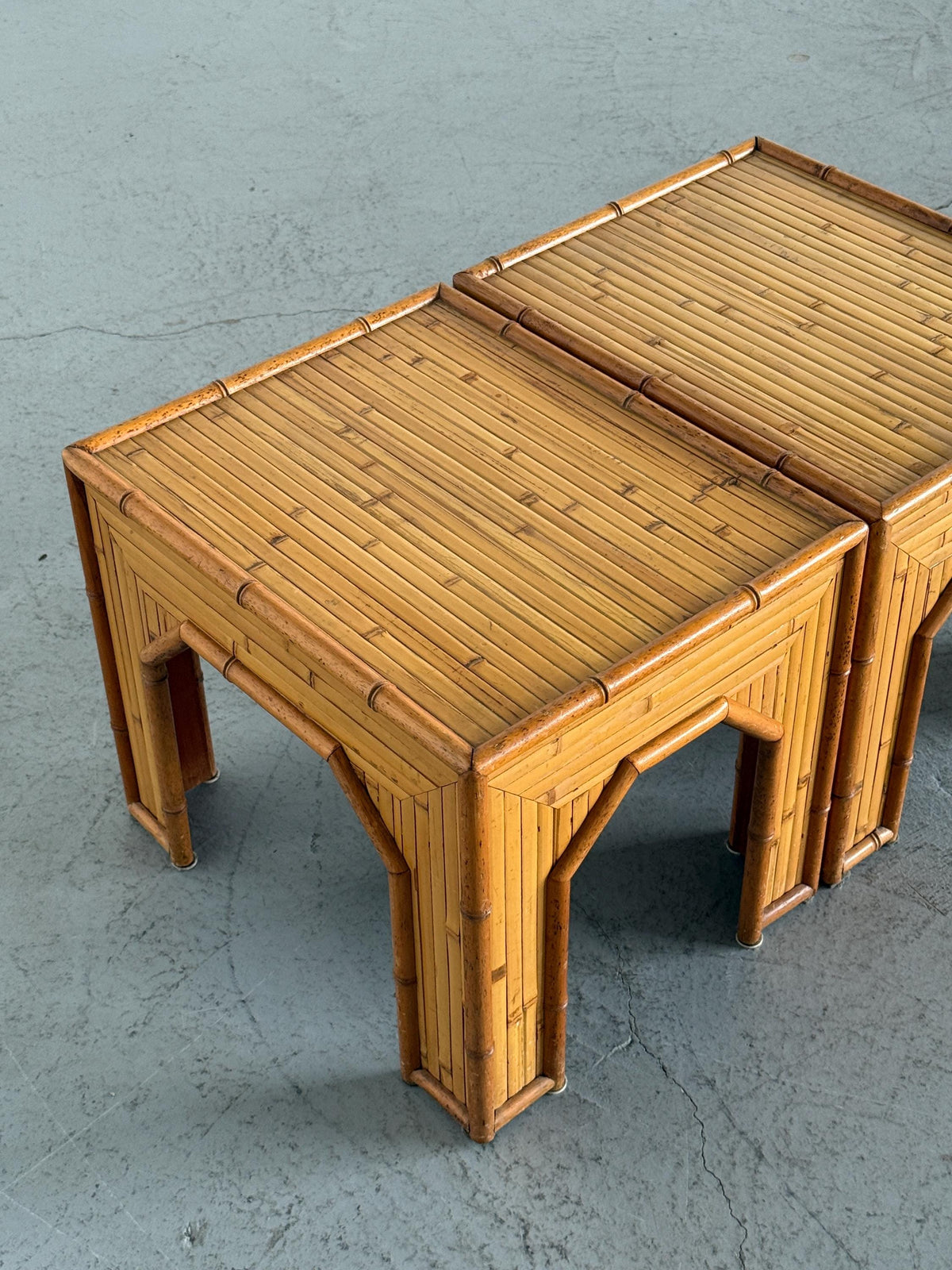Bamboo Side Tables in Vivai del Sud Style