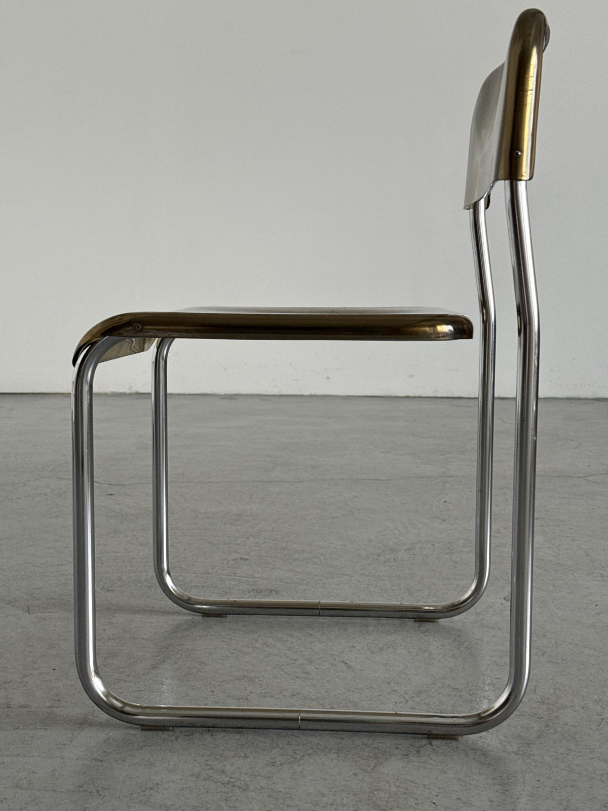 Arc Linea Chair in Translucent Plastic and Chrome