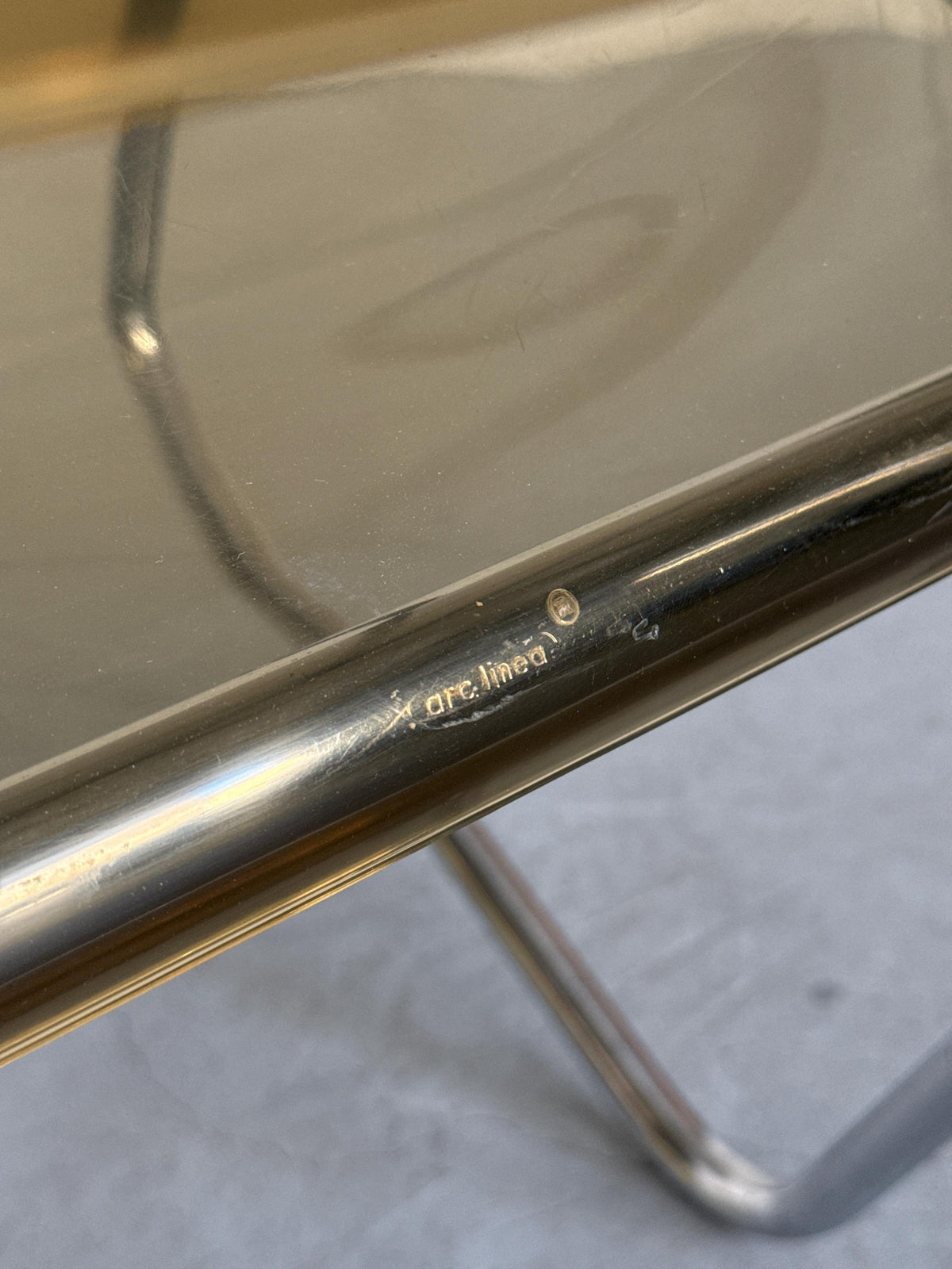 Arc Linea Chair in Translucent Plastic and Chrome