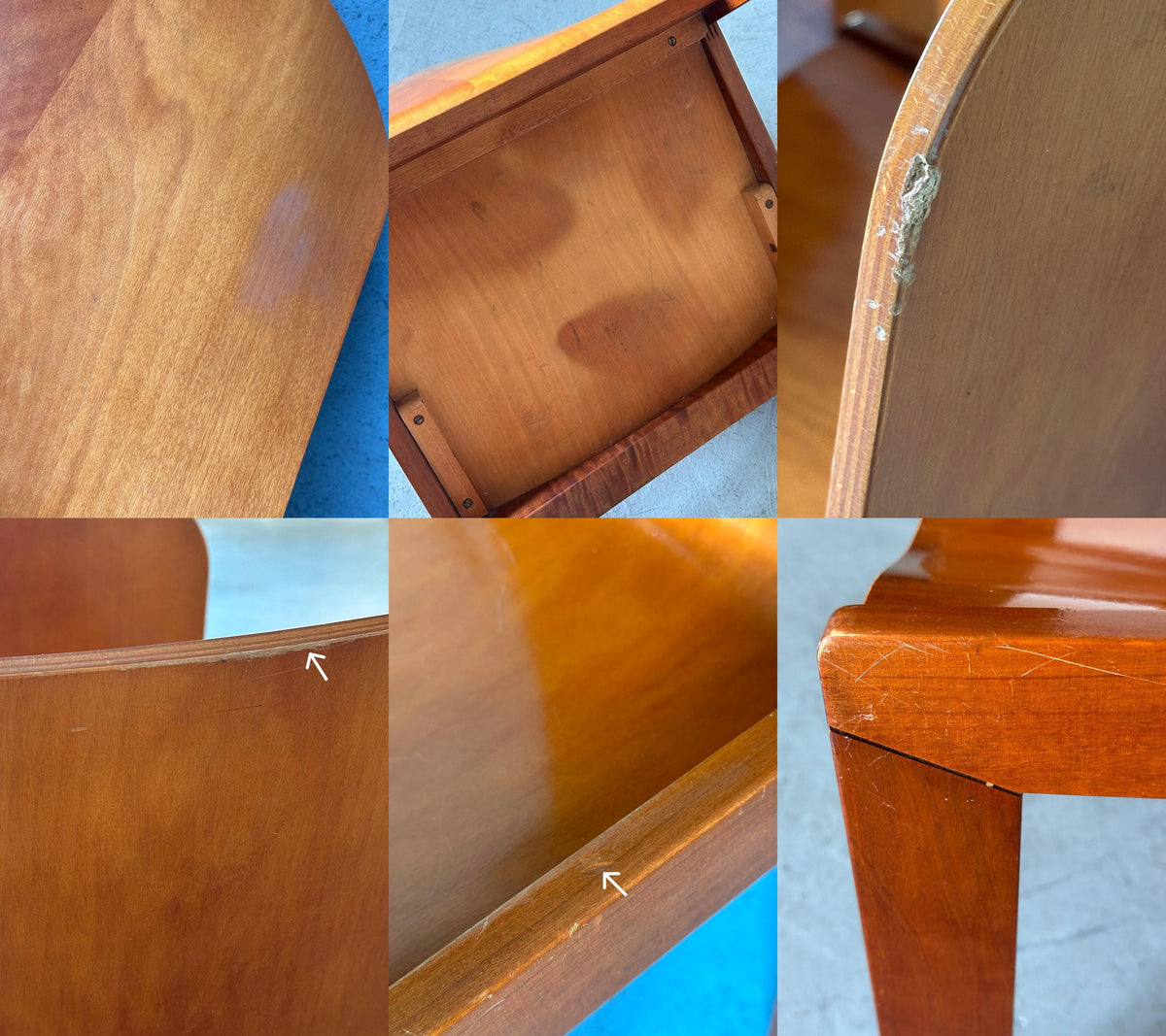 Plywood and Ash Dining Chairs Attributed to Molteni