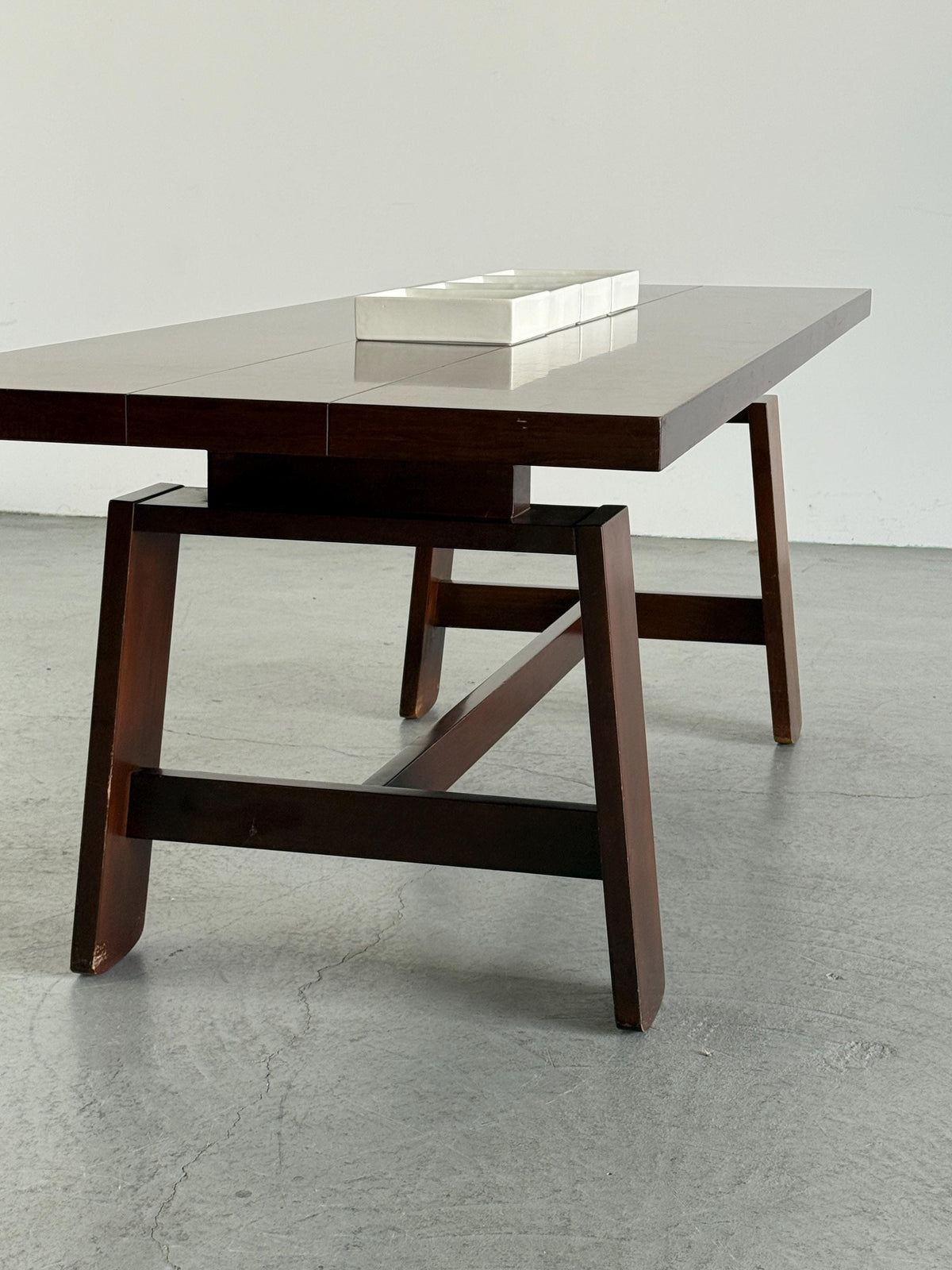 Model 611 Walnut Dining Table by Silvio Coppola for Bernini
