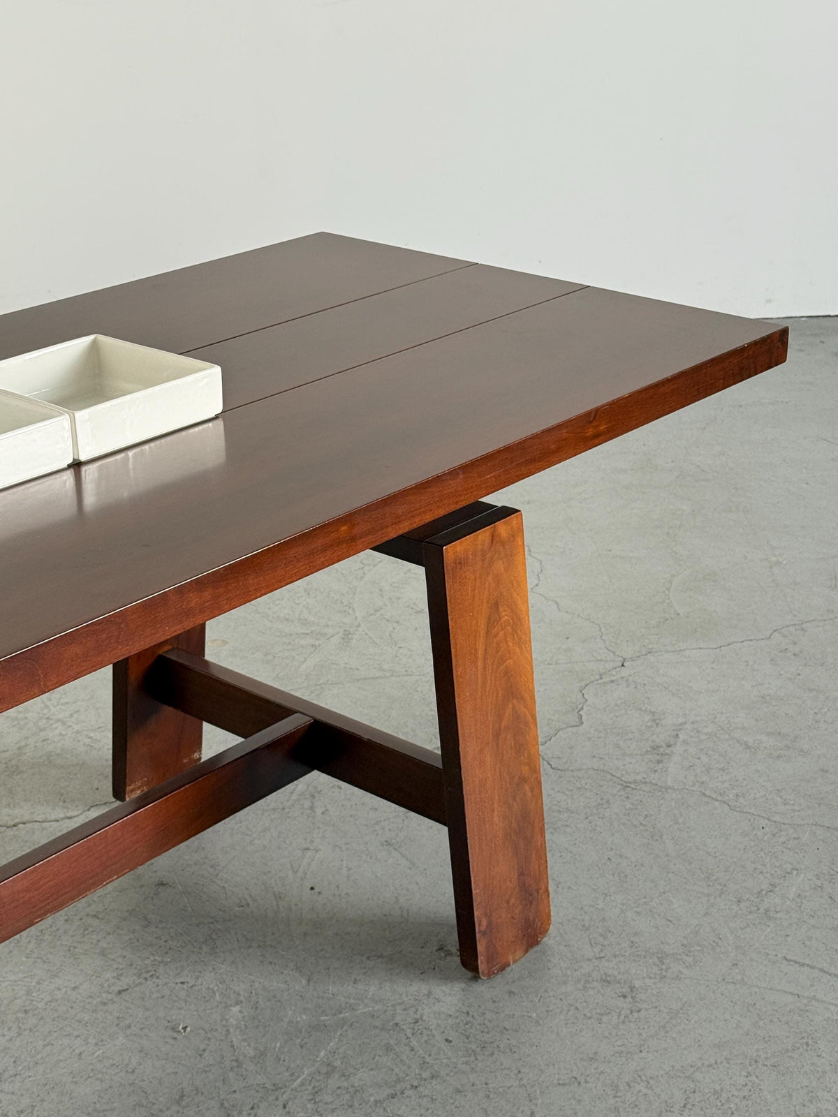 Model 611 Walnut Dining Table by Silvio Coppola for Bernini
